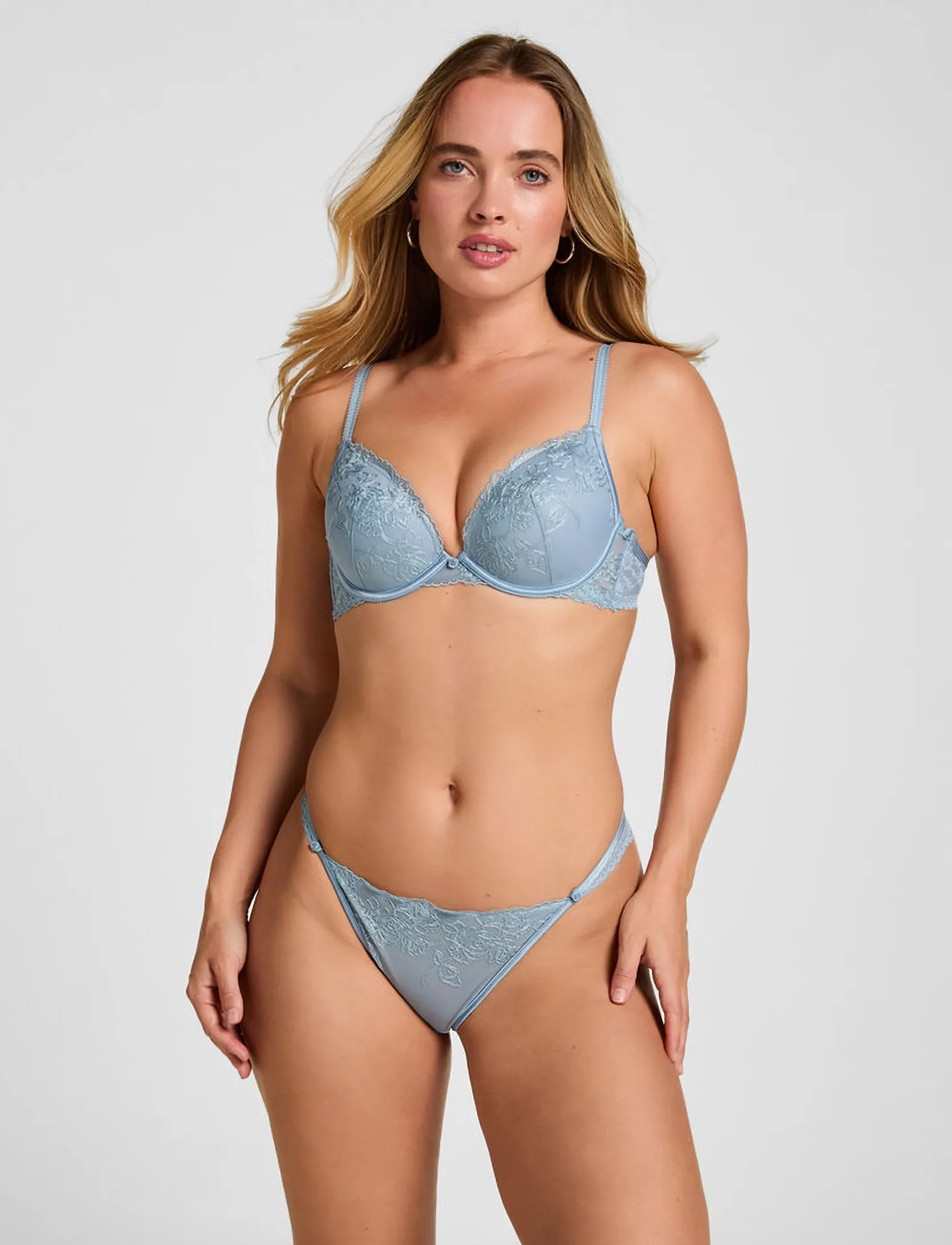 Hunkemöller - NOLA PP - tugikaartega rinnahoidjad - ashley blue - 4