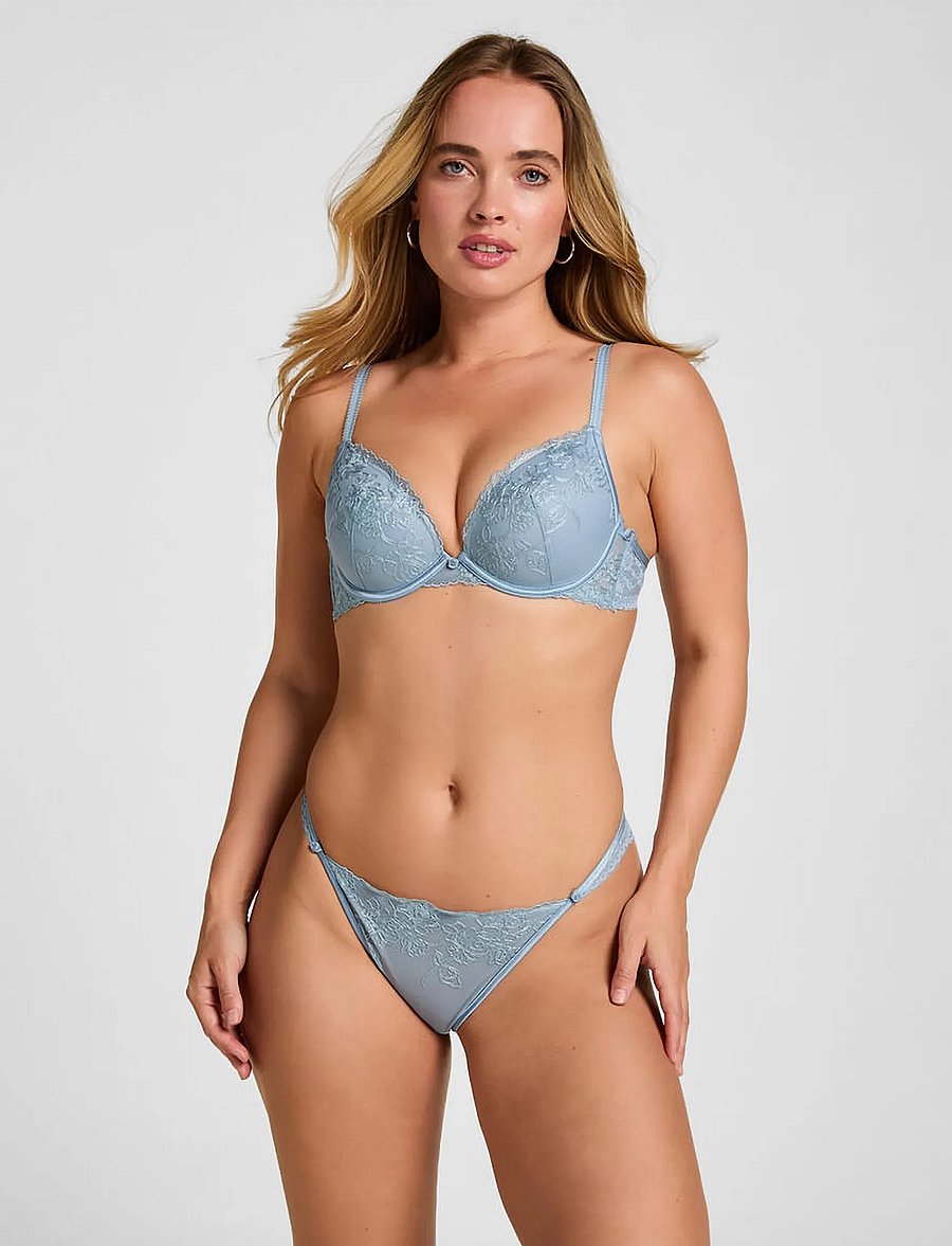 Hunkemöller - NOLA PP - tugikaartega rinnahoidjad - ashley blue - 4