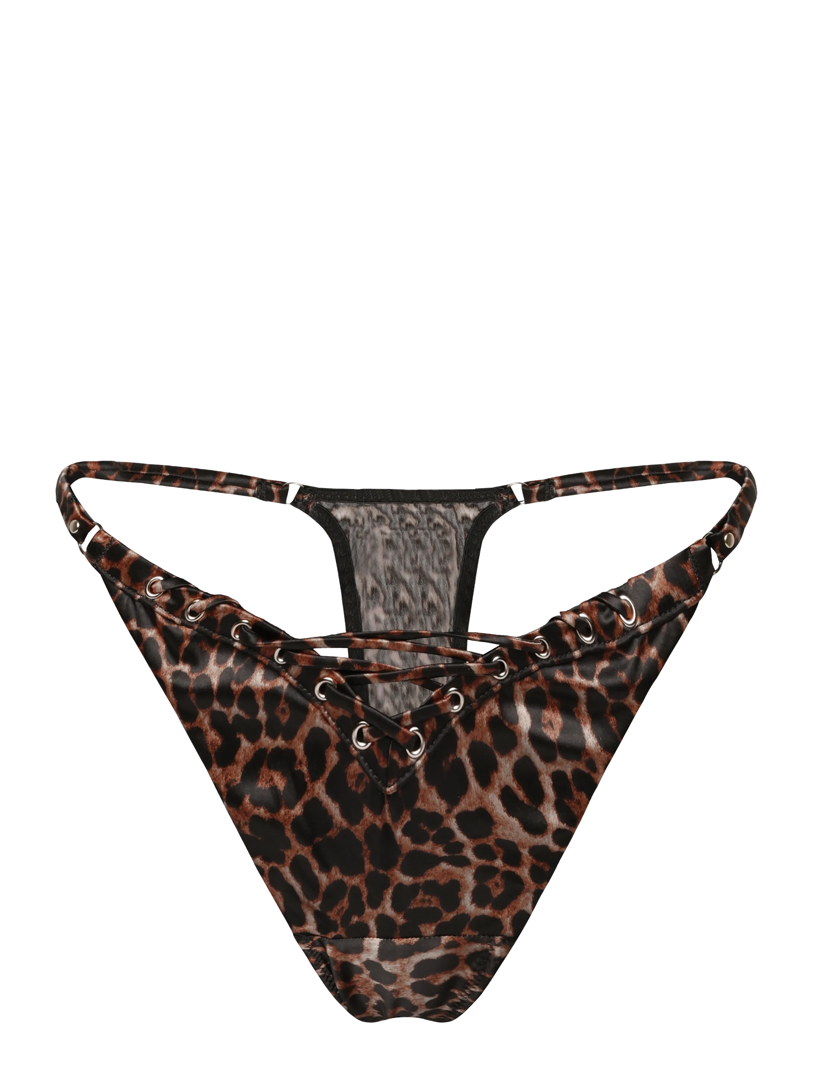 Hunkemöller QUINN HIGH LEG TANGA STRING - Aluspüksid - CHOCOLATE TORTE / brown