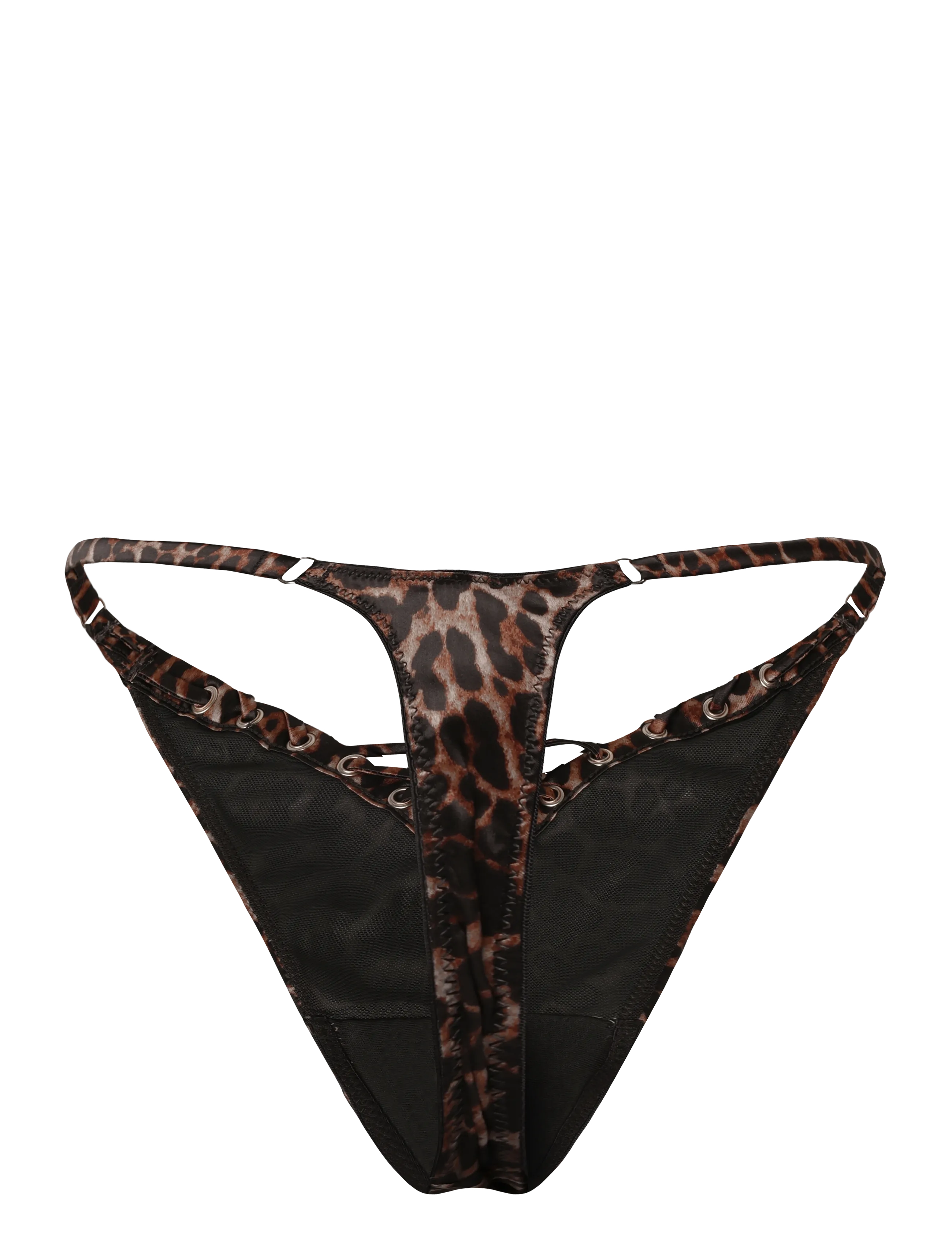 Hunkemöller - QUINN HIGH LEG TANGA STRING - chocolate torte - 2