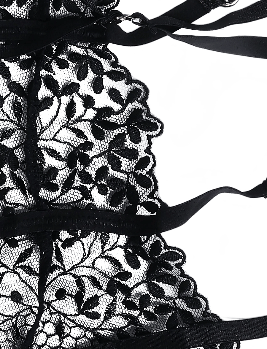 Hunkemöller - KRISTINA STRING BODY - erilised sündmused - caviar - 5