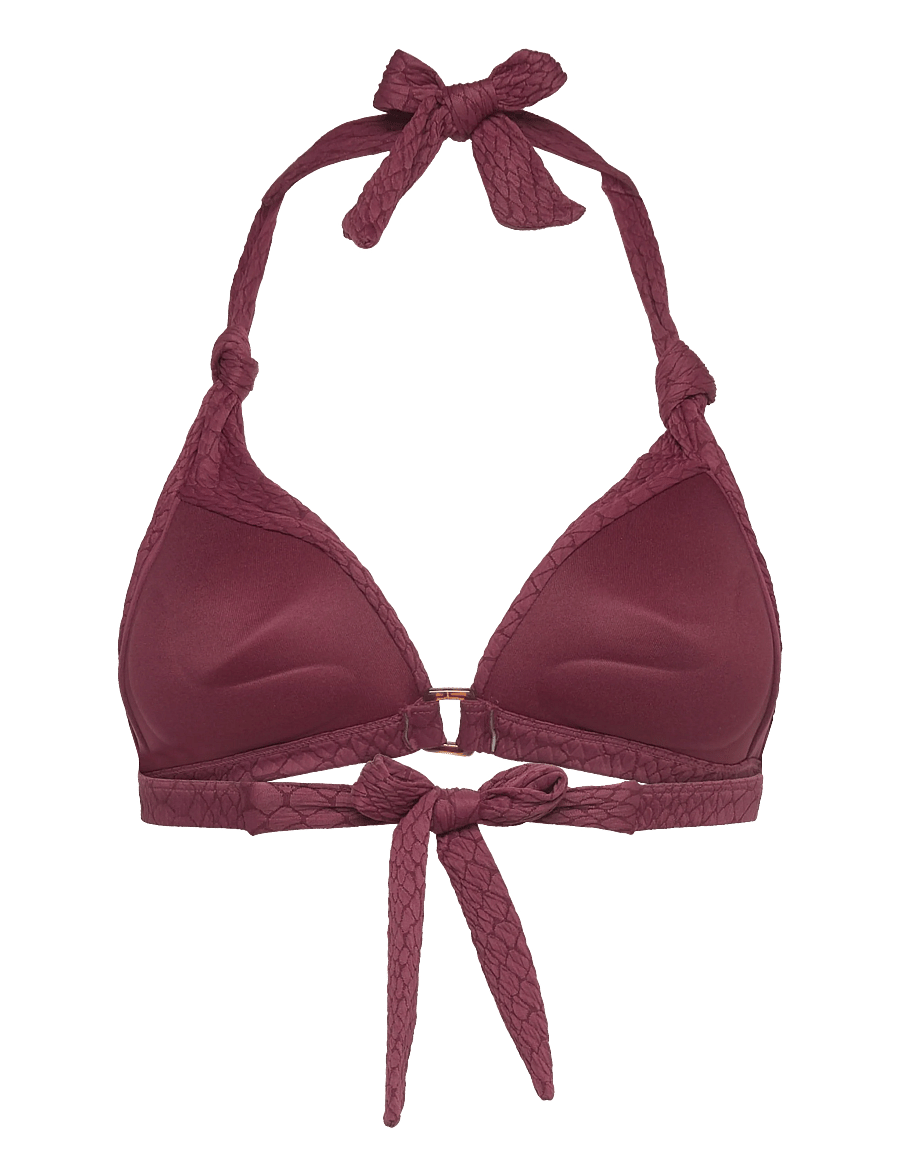 Hunkemöller - ARUBA MOULDED TRIANGLE - push-up-bikini-oberteile - burgundy - 2
