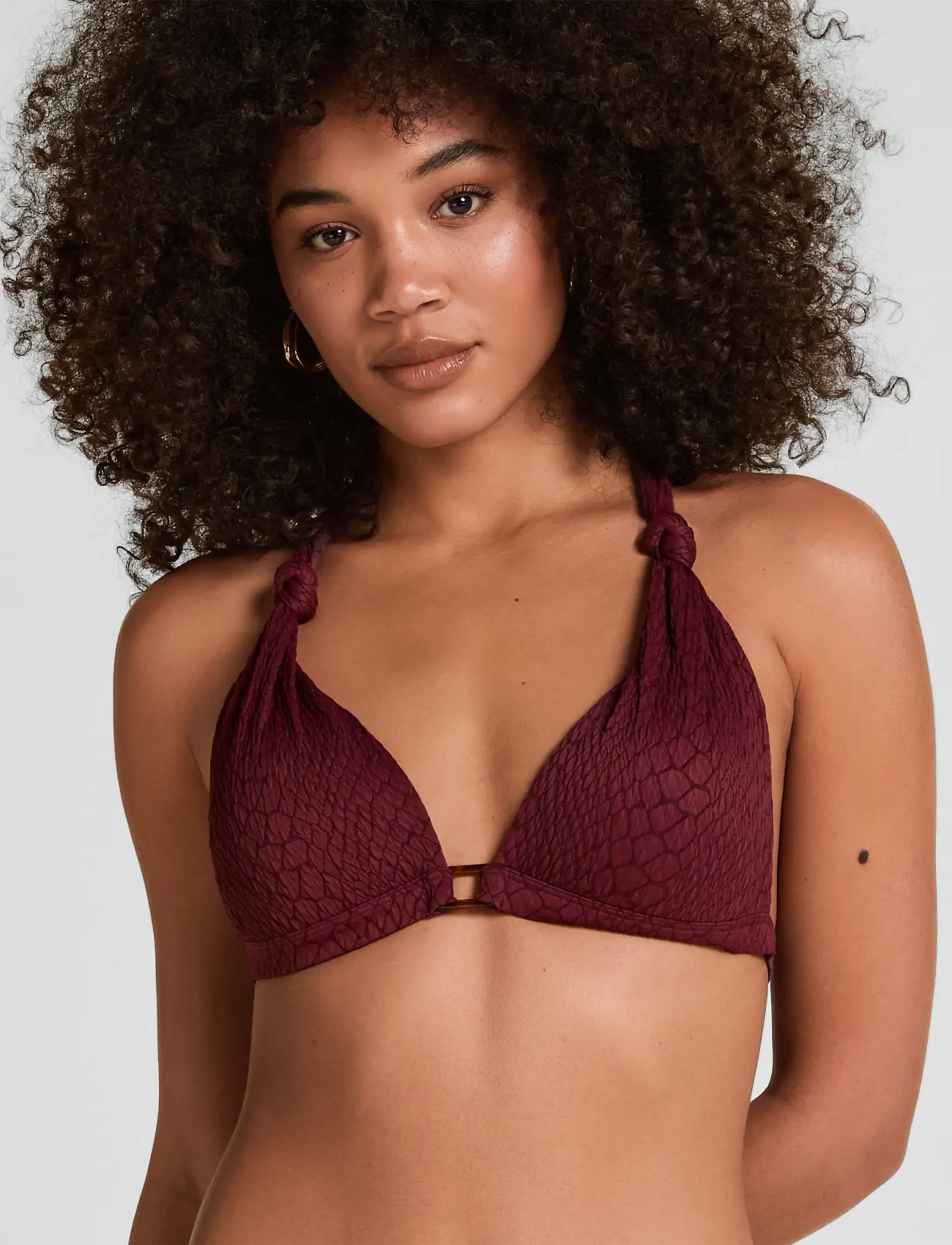 Hunkemöller ARUBA MOULDED TRIANGLE - Riided - BURGUNDY / burgundy