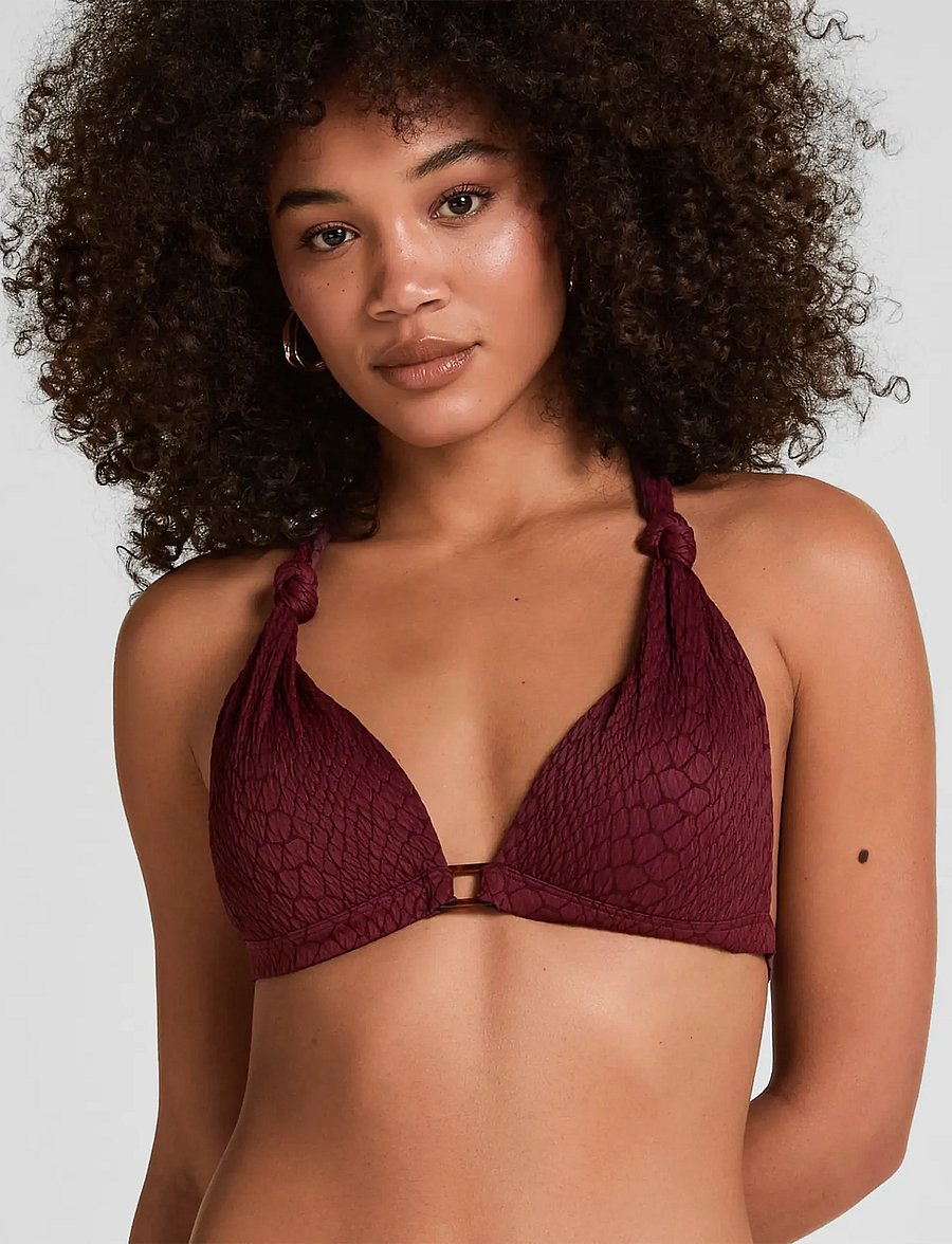 Hunkemöller - ARUBA MOULDED TRIANGLE - push-up-bikini-oberteile - burgundy - 0