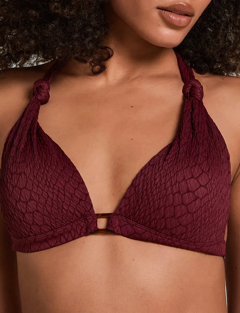 Hunkemöller - ARUBA MOULDED TRIANGLE - push-up bikinier - burgundy - 3