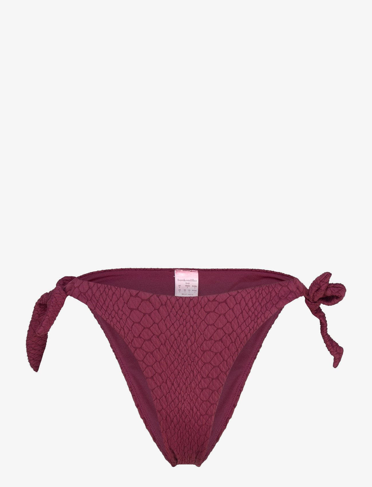 Hunkemöller - ARUBA HIGHLEG T - side tie bikinier - burgundy - 1