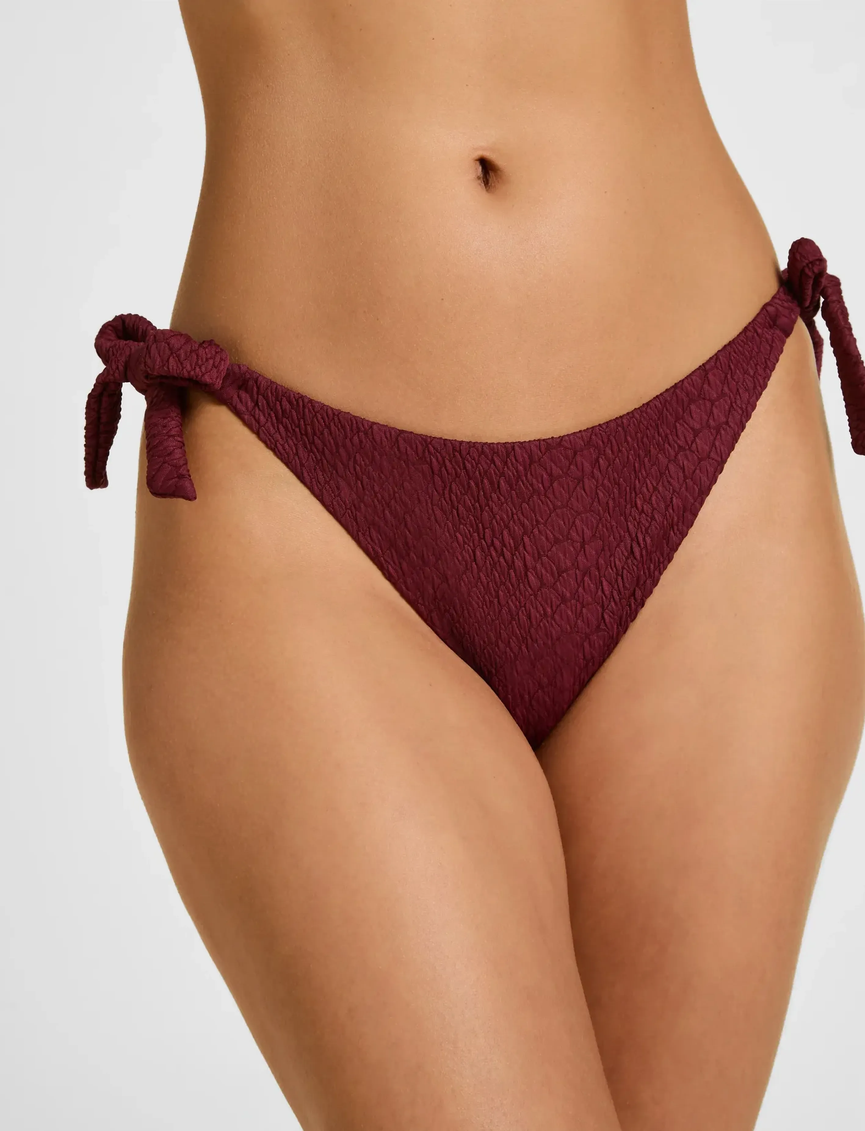 Hunkemöller - ARUBA HIGHLEG T - side tie bikinis - burgundy - 3