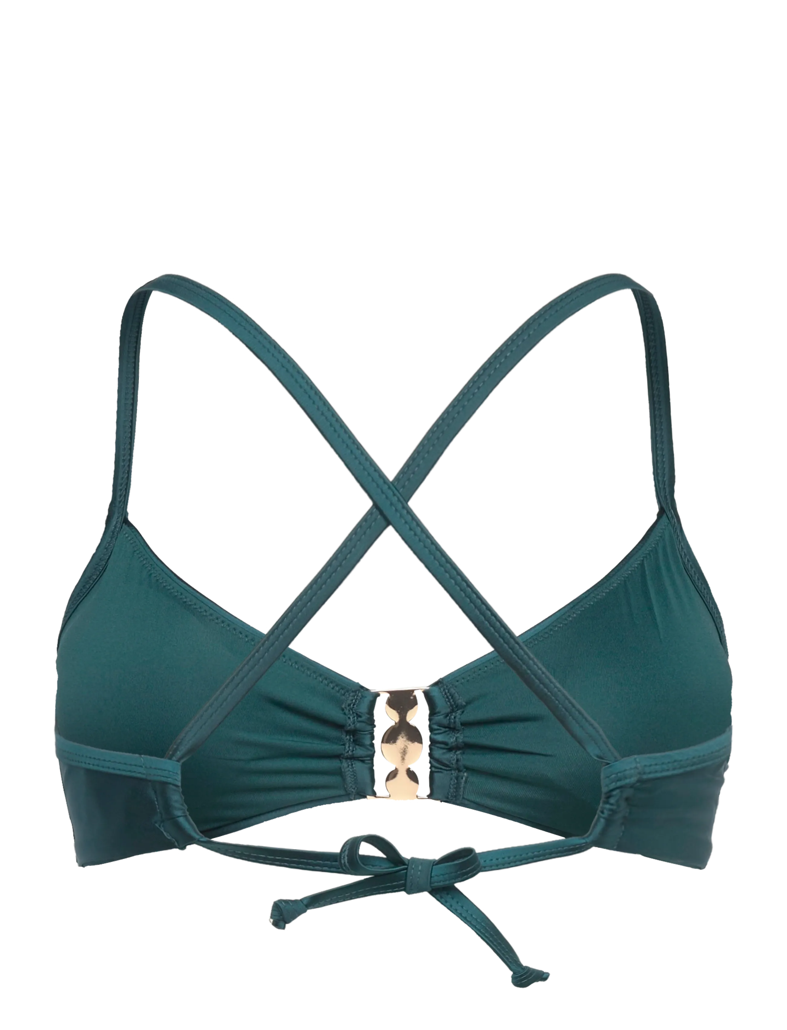 Hunkemöller - DOMINICA CROPTOP - dreieck-bikini-oberteile - deep teal - 2