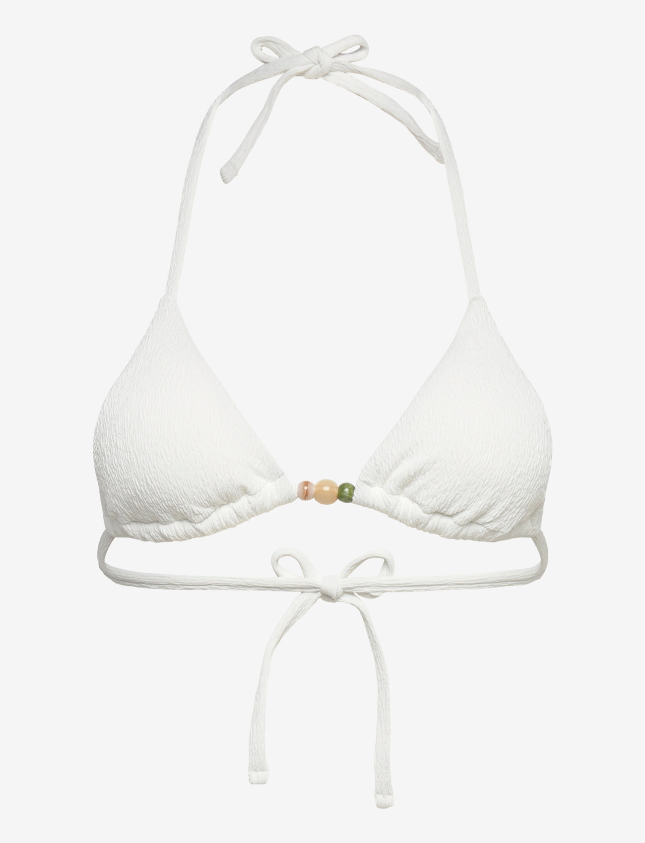 Hunkemöller - CRINKLE TRIANGLE - kolmnurksed bikiinide ülaosad - snow white - 1