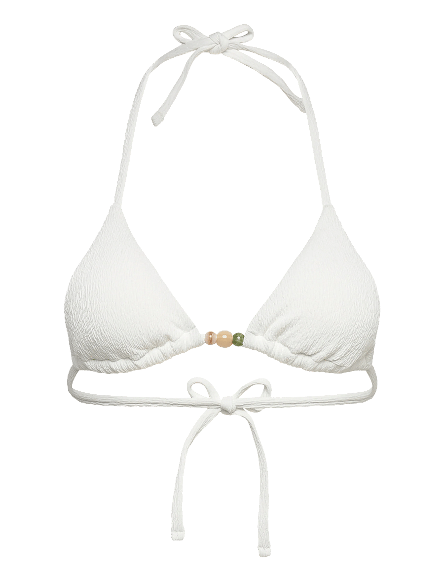 Hunkemöller - CRINKLE TRIANGLE - trīsstūra bikini augšiņa - snow white - 1
