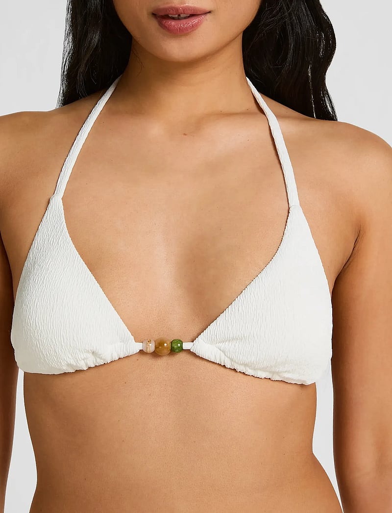 Hunkemöller - CRINKLE TRIANGLE - kolmnurksed bikiinide ülaosad - snow white - 3