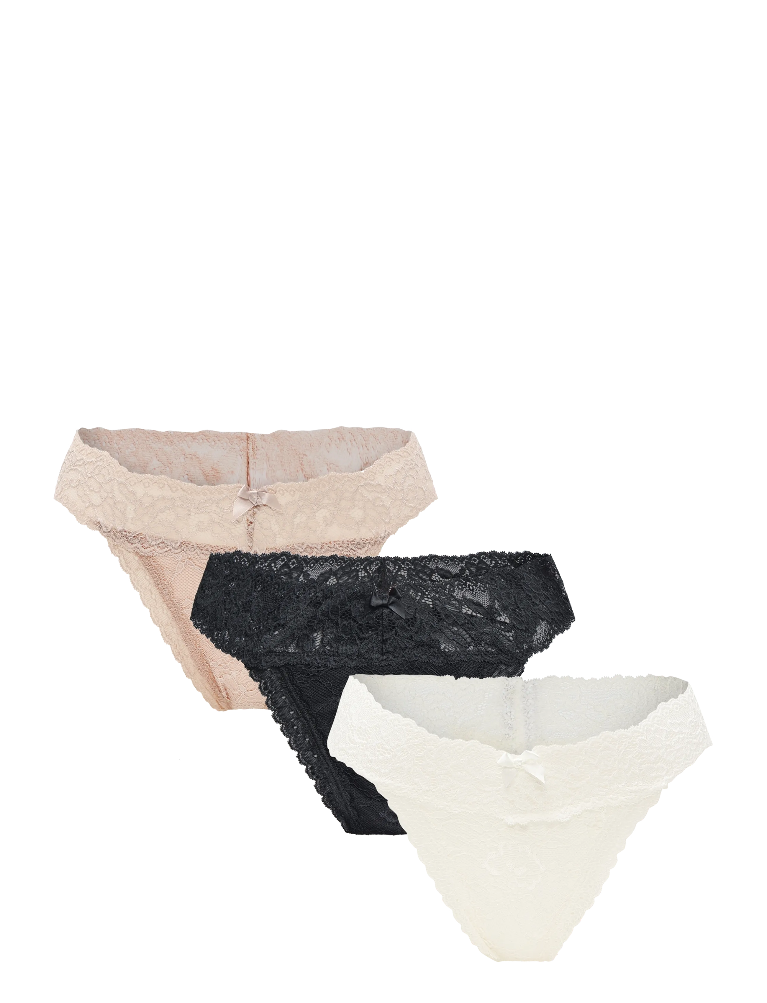 Hunkemöller MADISON 3-PACK - Panties - CAVIAR / black
