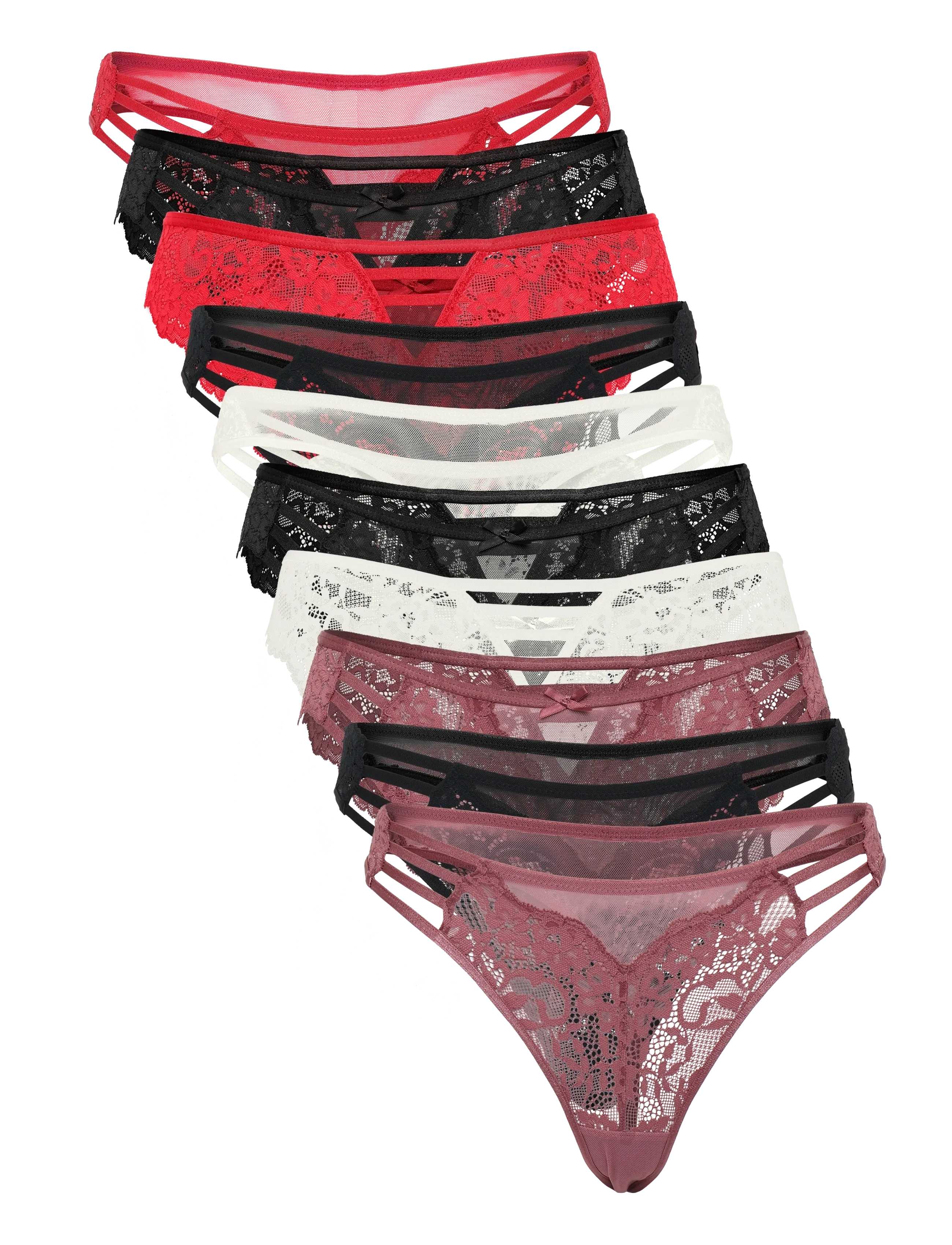 Hunkemöller FASHION BRIEF 10-PACK - Stringtrosor - RENAISSANCE ROSE / pink/rose