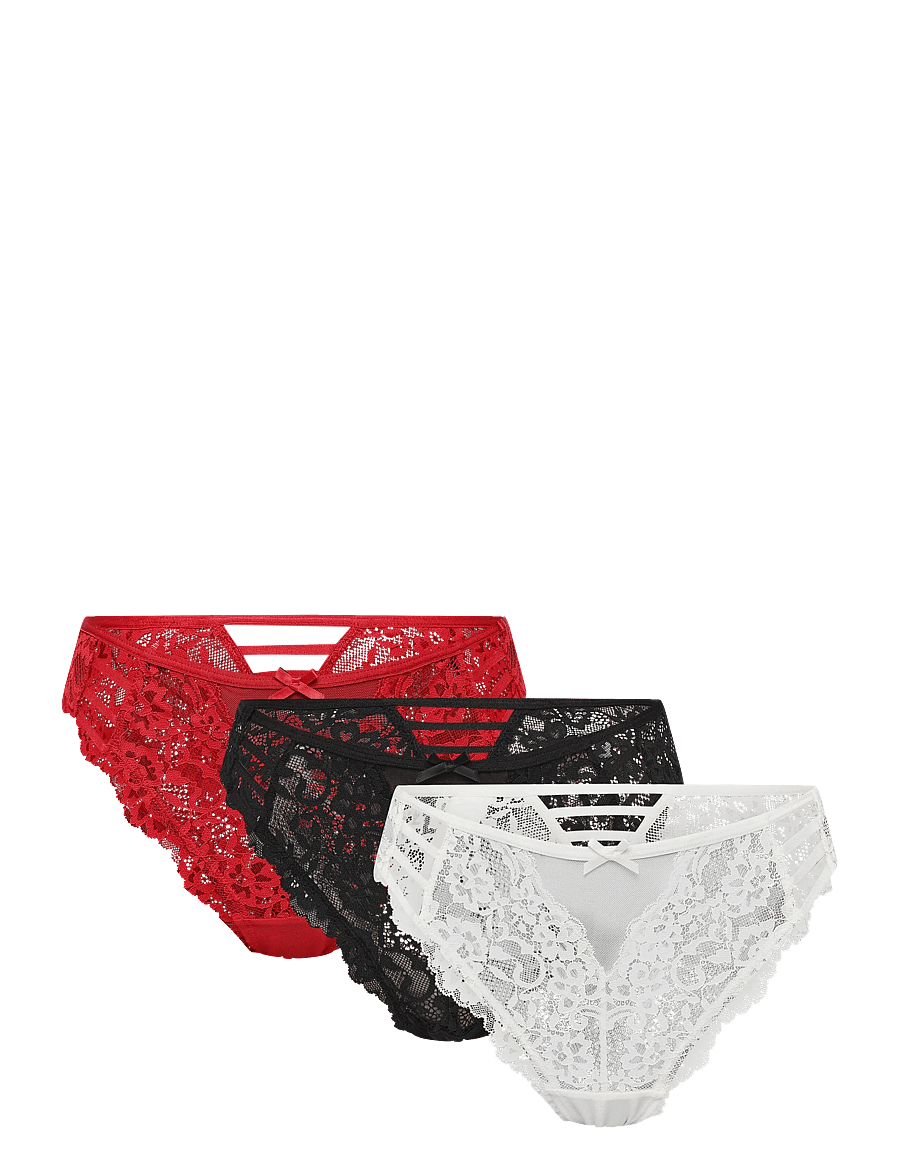 Hunkemöller - BELLE 3-PACK - chili pepper - 1