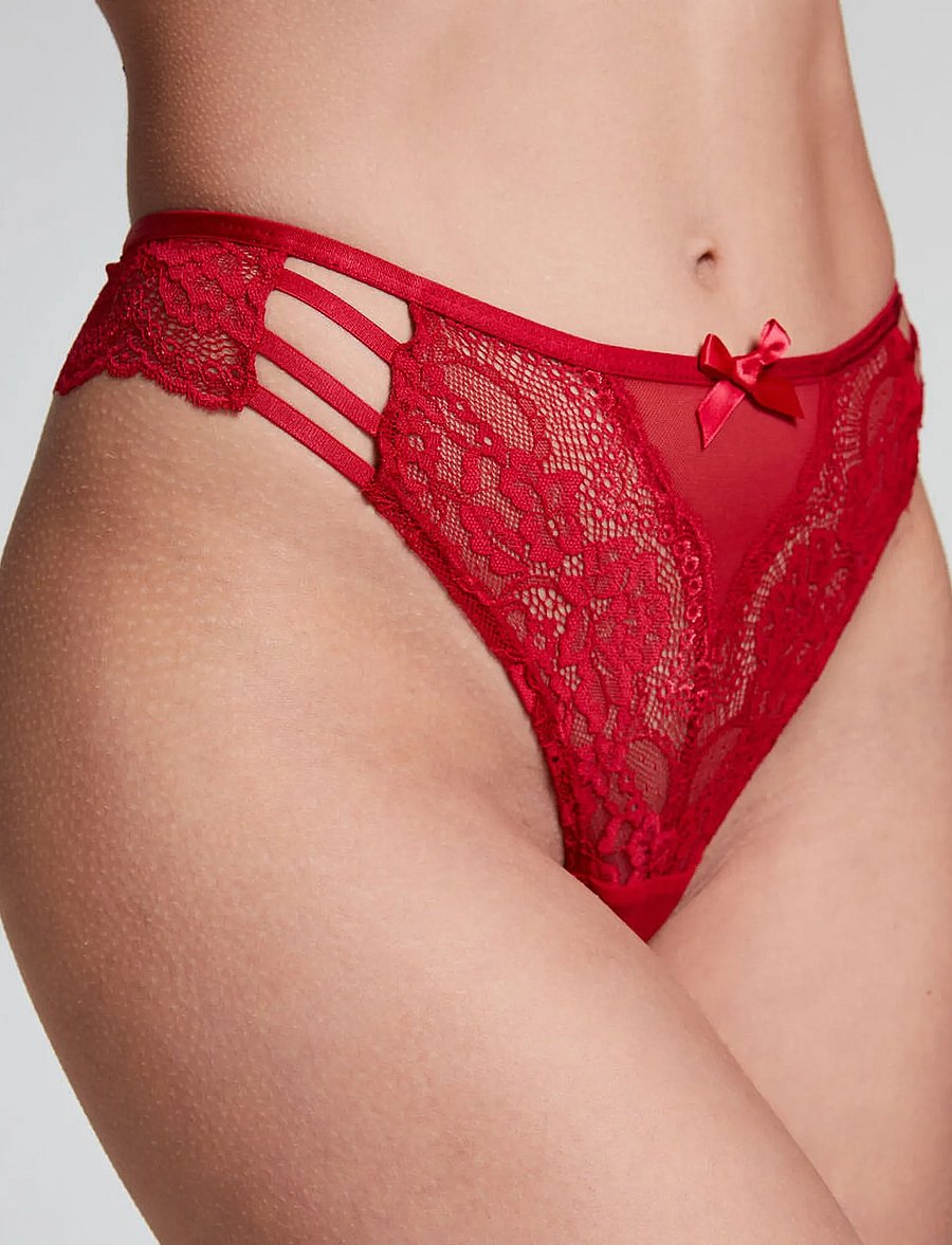 Hunkemöller - BELLE 3-PACK - chili pepper - 3