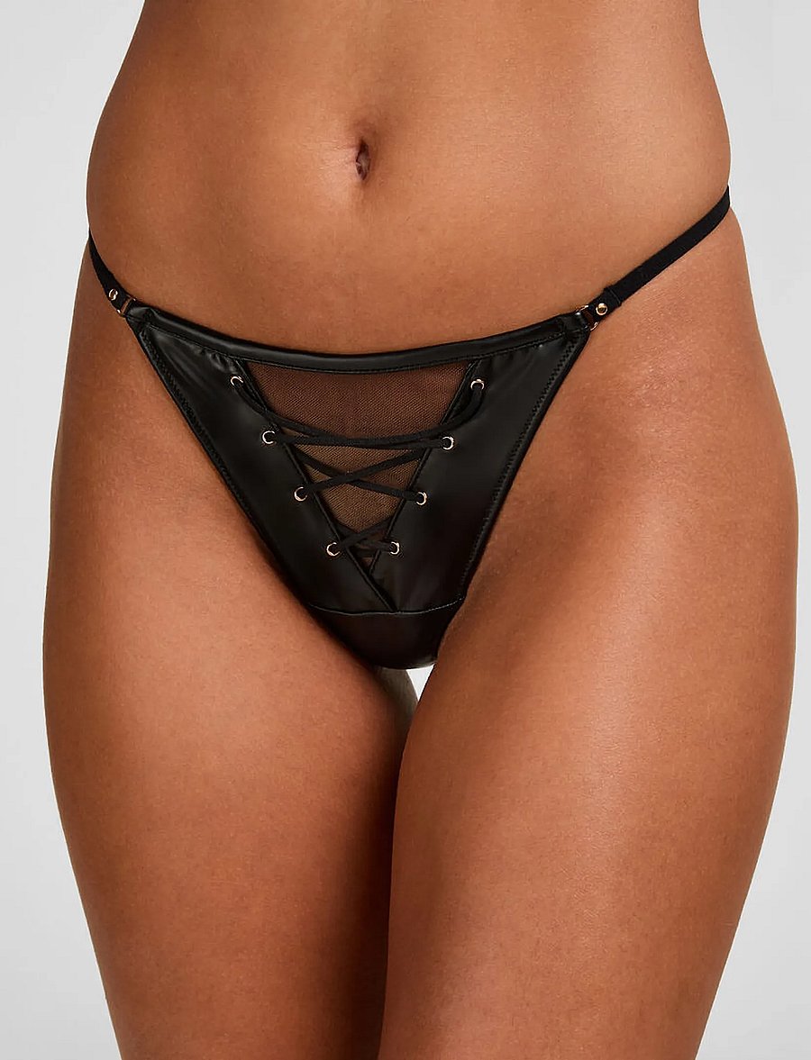 Hunkemöller - SAM HL TANGA STRING - tangas - caviar - 3