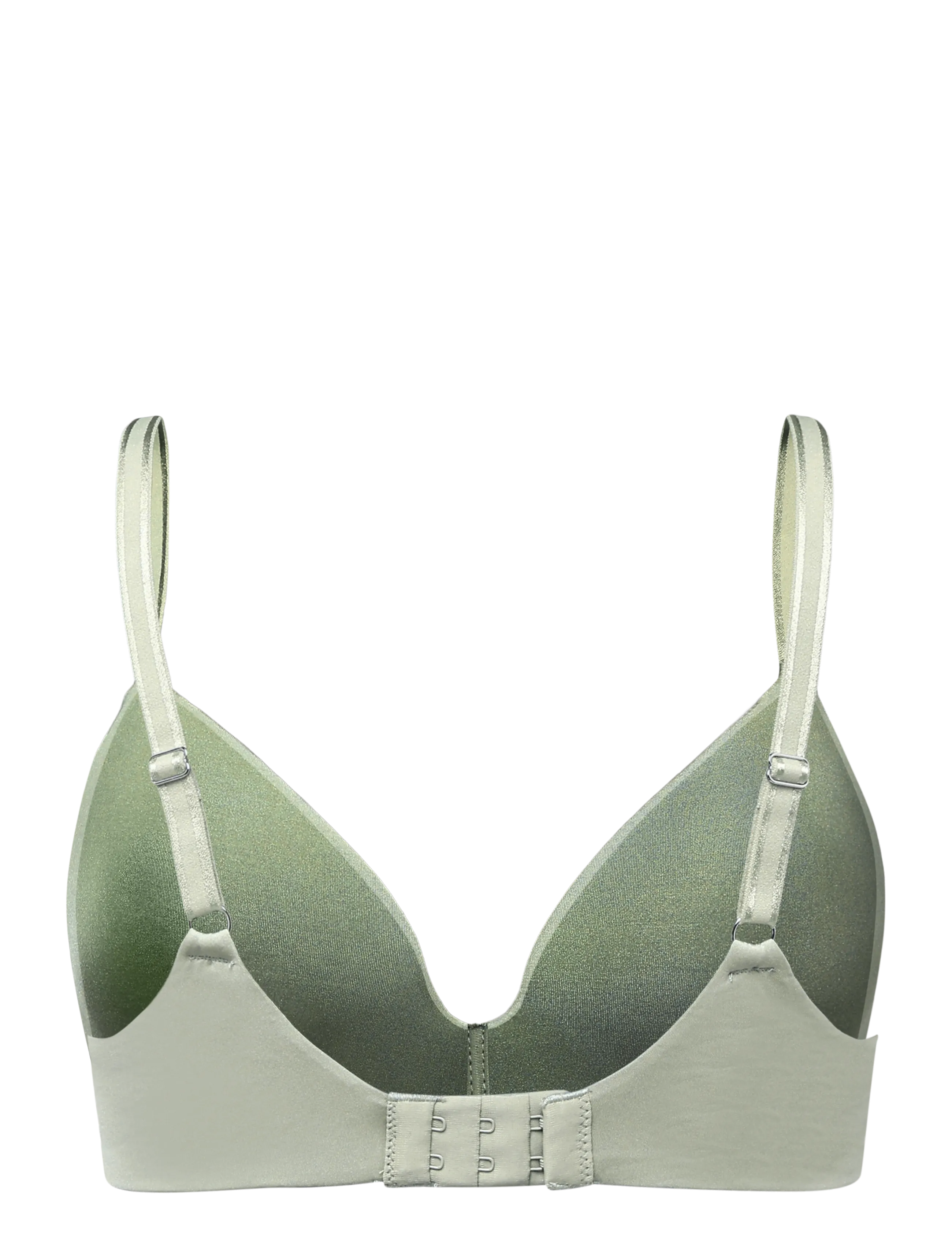 Hunkemöller - MONA NON WIRED LOW D PU - tugikaarteta rinnahoidjad - iceberg green - 2