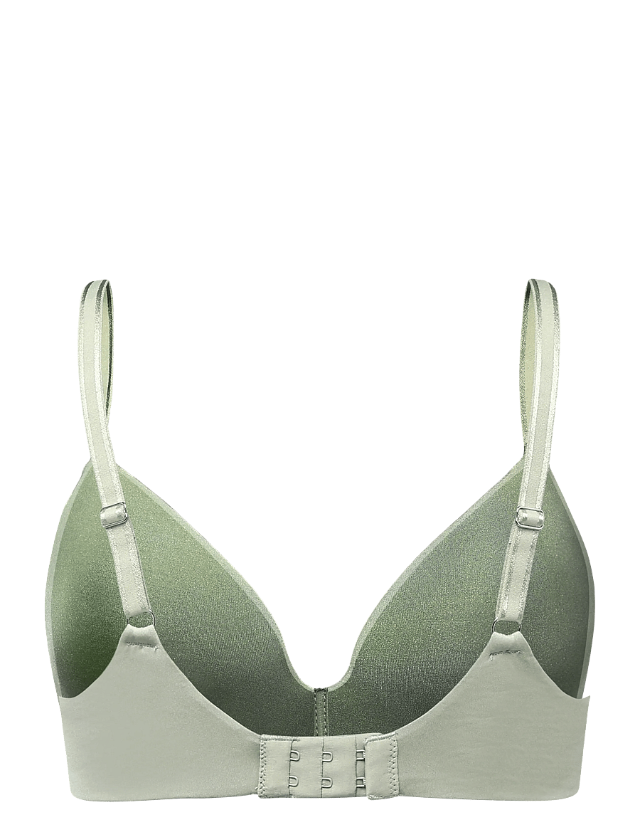Hunkemöller - MONA NON WIRED LOW D PU - tugikaarteta rinnahoidjad - iceberg green - 2