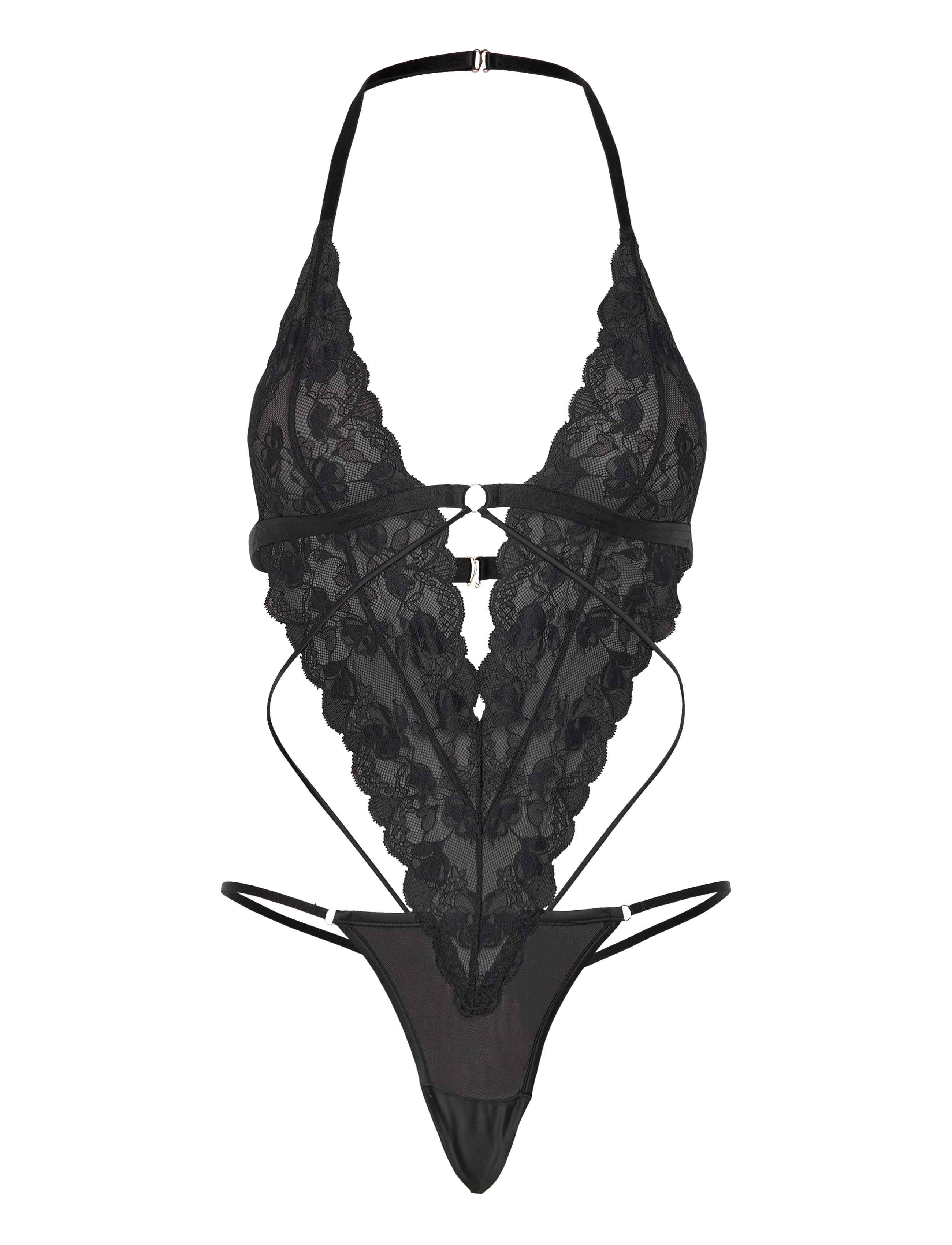 Hunkemöller ZARA STRING BODY - Jung - CAVIAR / black