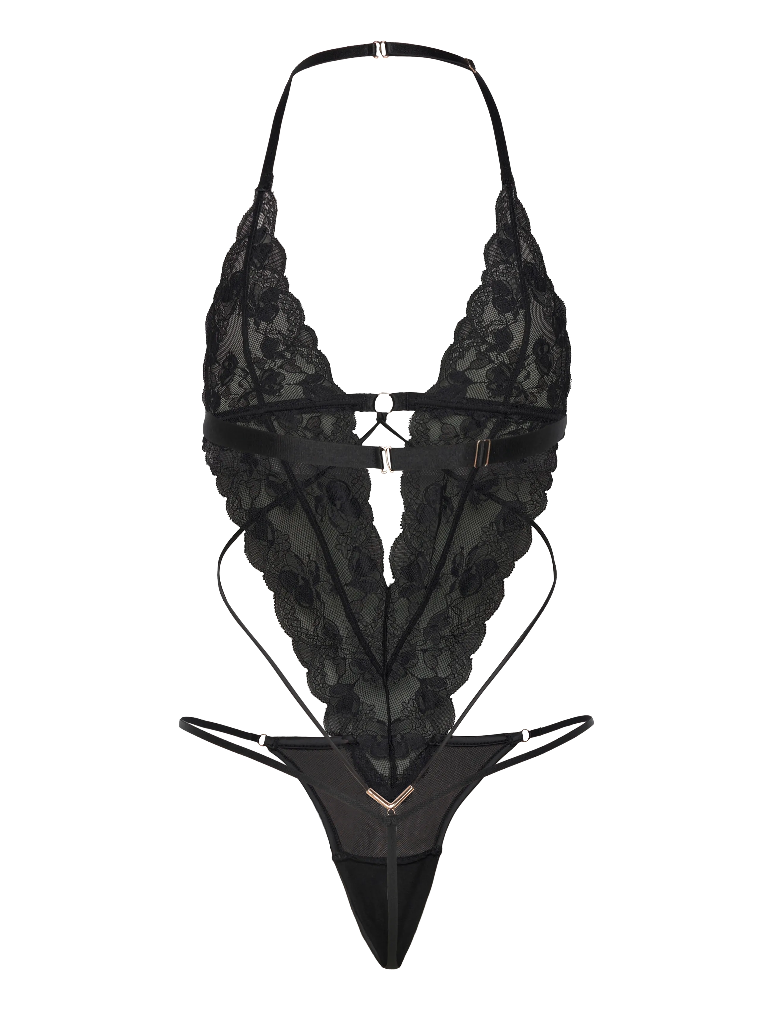 Hunkemöller - ZARA STRING BODY - bodies - caviar - 2