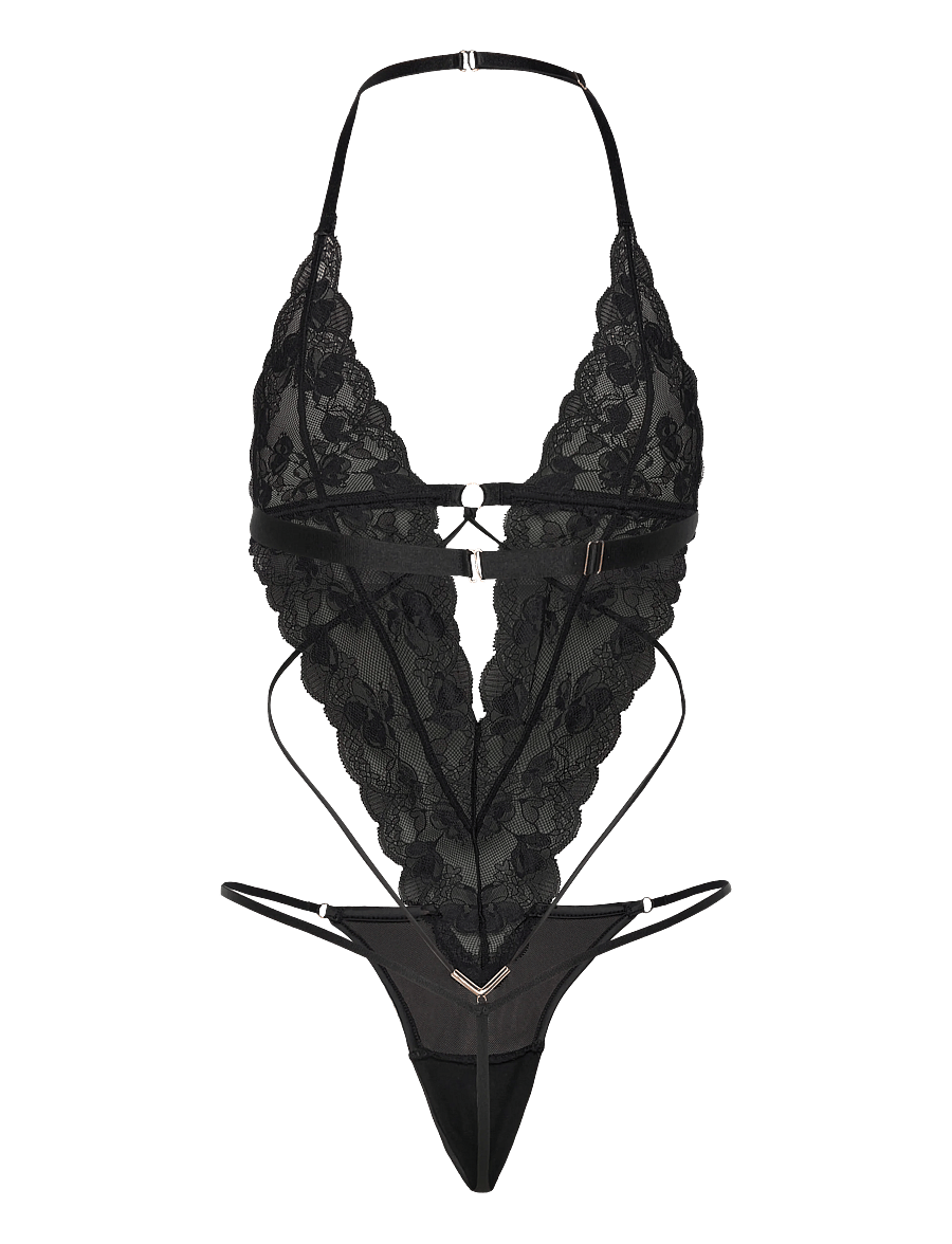 Hunkemöller - ZARA STRING BODY - bodies - caviar - 2