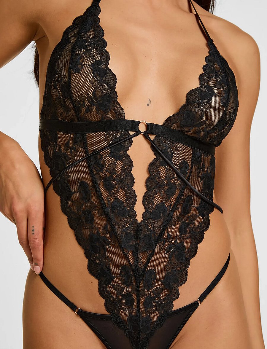 Hunkemöller - ZARA STRING BODY - bodies - caviar - 3