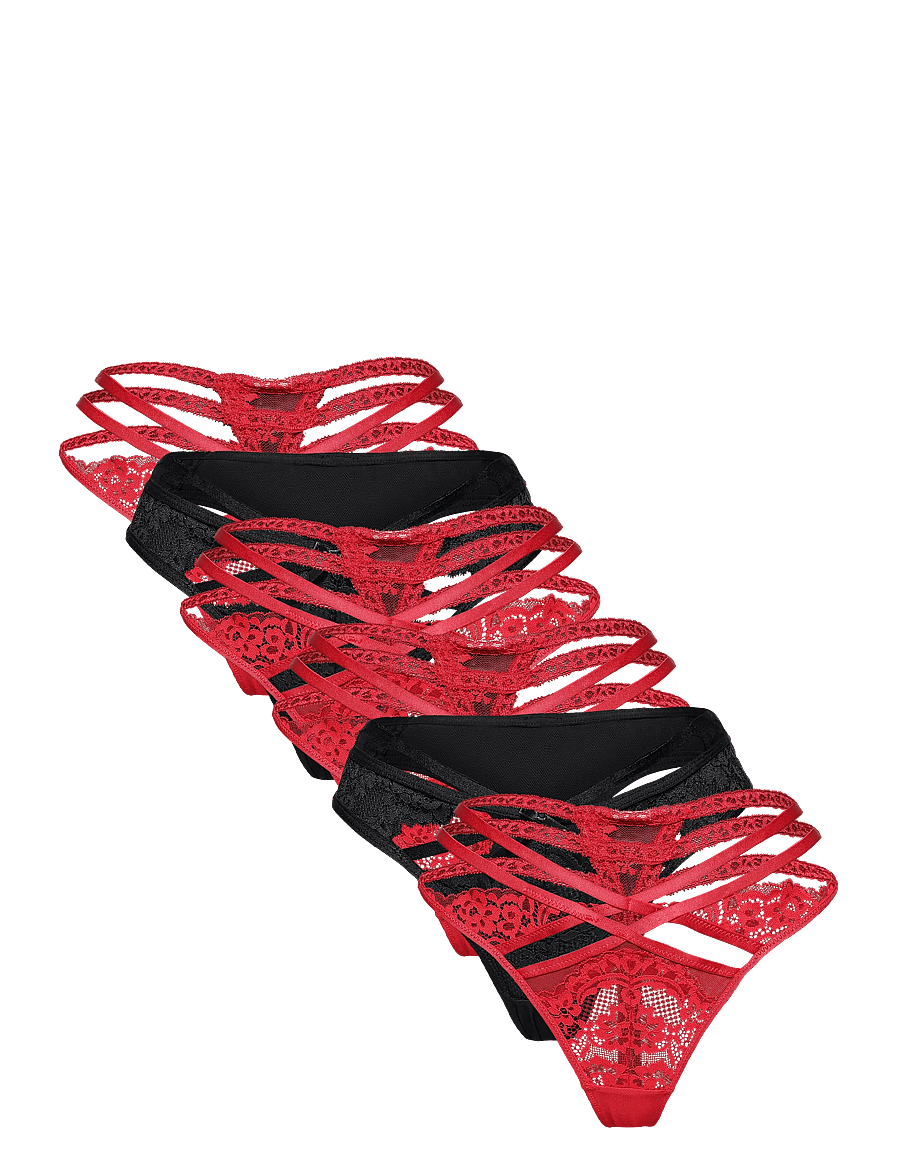Hunkemöller - STRING 6-PACK - stringid - chili pepper - 1