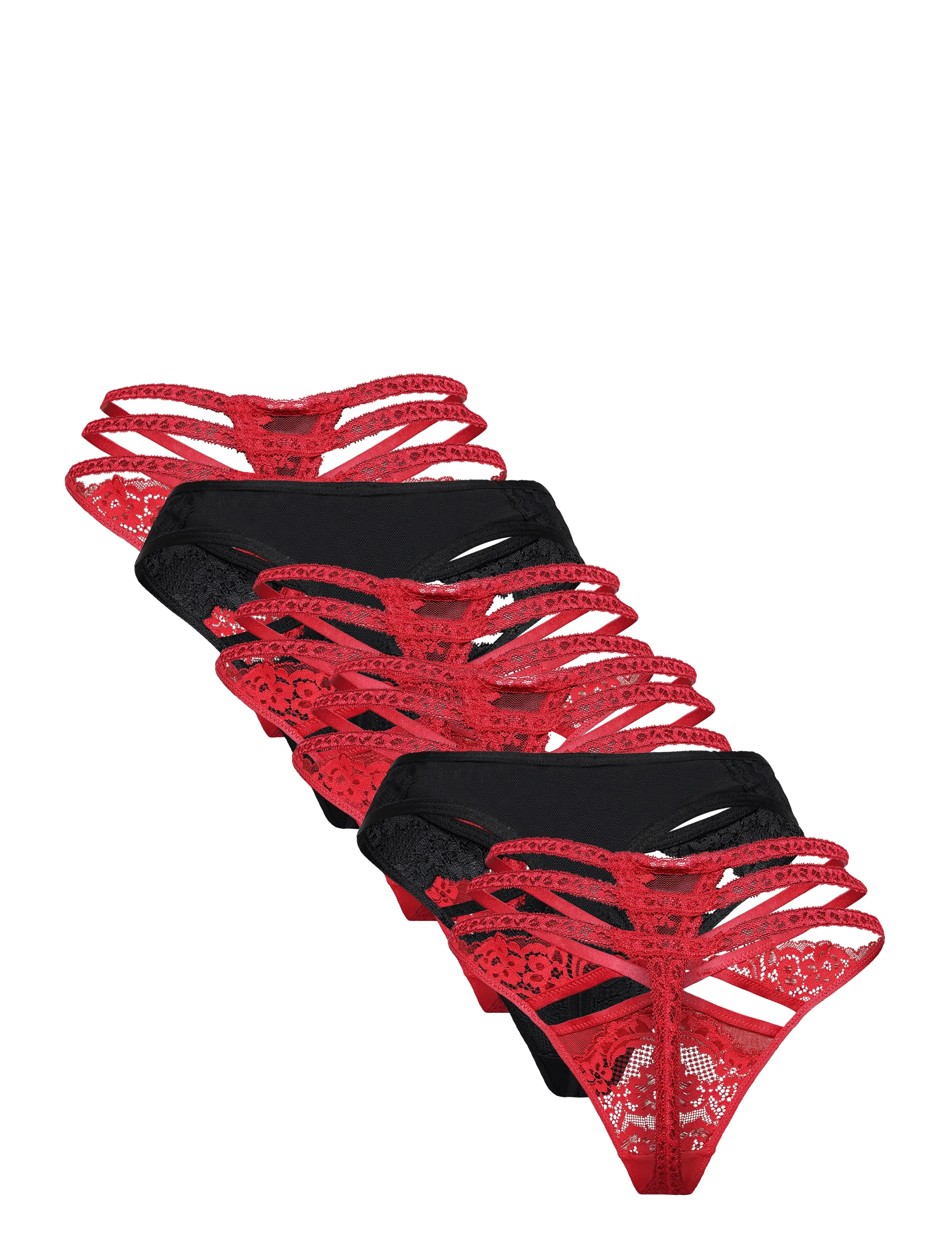 Hunkemöller - STRING 6-PACK - stringid - chili pepper - 2