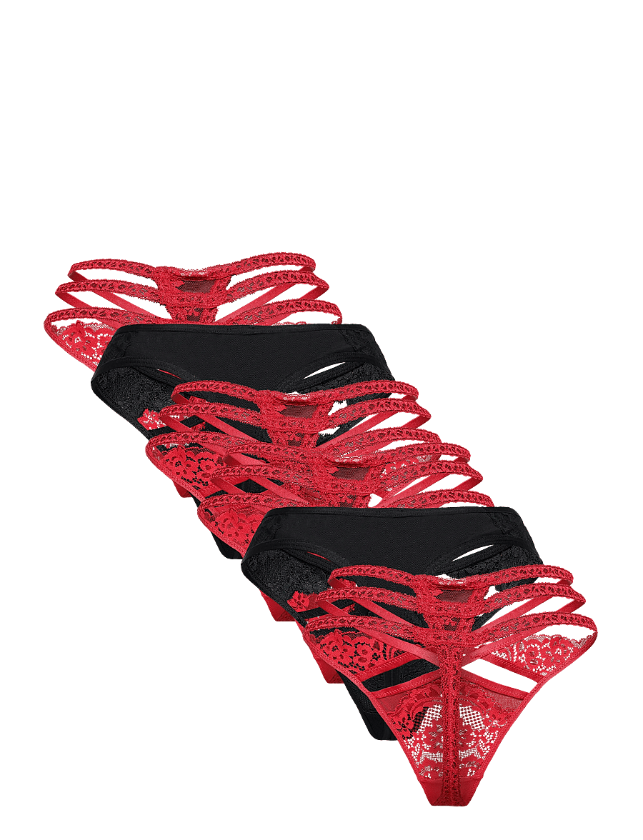 Hunkemöller - STRING 6-PACK - stringid - chili pepper - 2