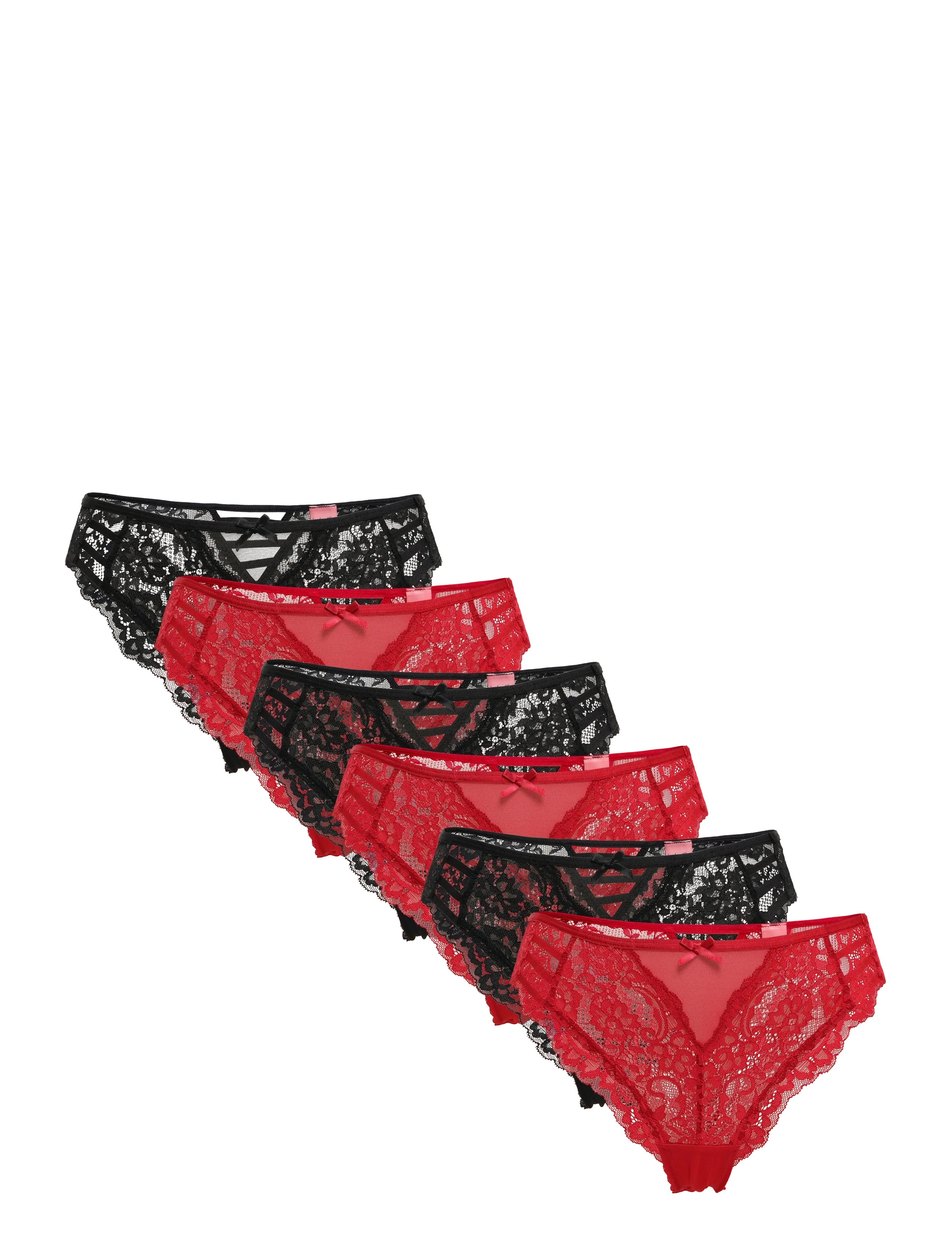 Hunkemöller BELLE 6-PACK - Underkläder - CHILI PEPPER / red