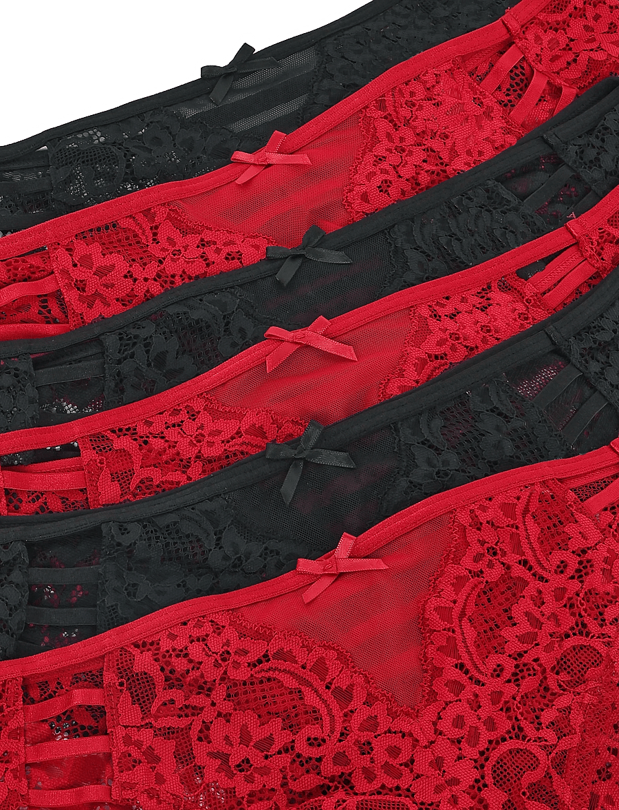 Hunkemöller - BELLE 6-PACK - brazilian trosor - chili pepper - 3