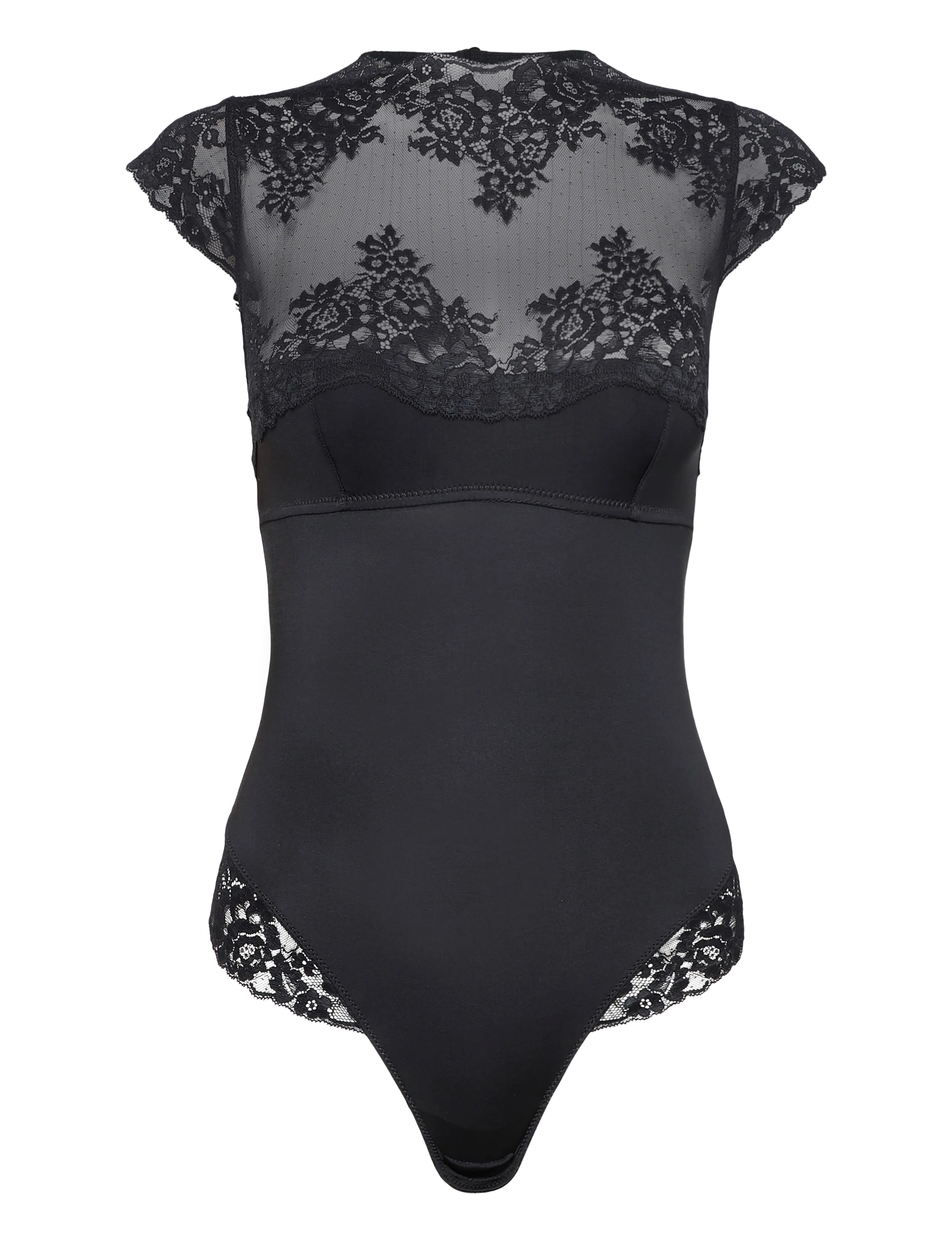 Hunkemöller ROSIE HIGH NECK BODY - Lingerie - CAVIAR / black