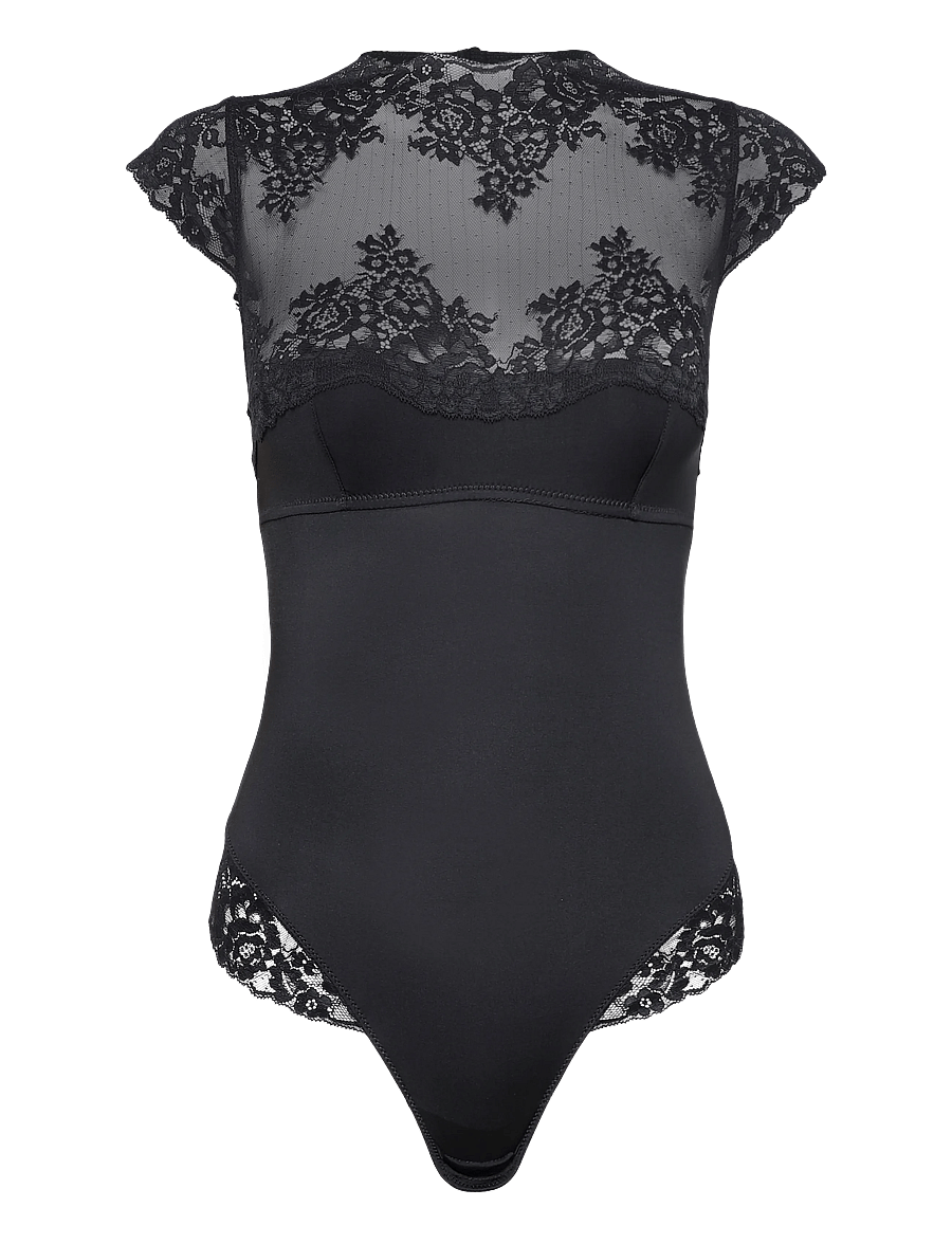 Hunkemöller - ROSIE HIGH NECK BODY - bodid ja kombineed - caviar - 1