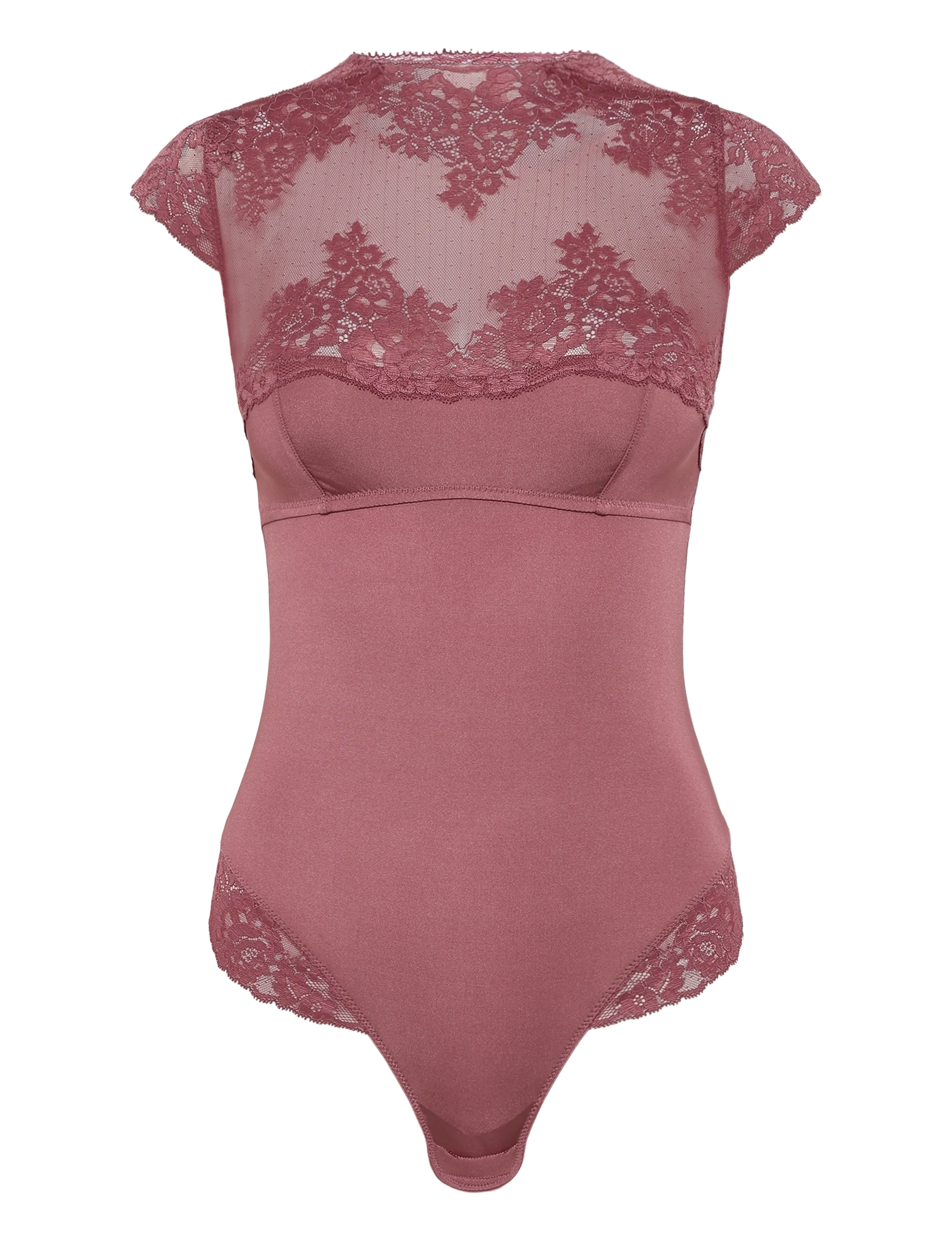 Hunkemöller ROSIE HIGH NECK BODY - Lingerie - RENAISSANCE ROSE / pink/rose