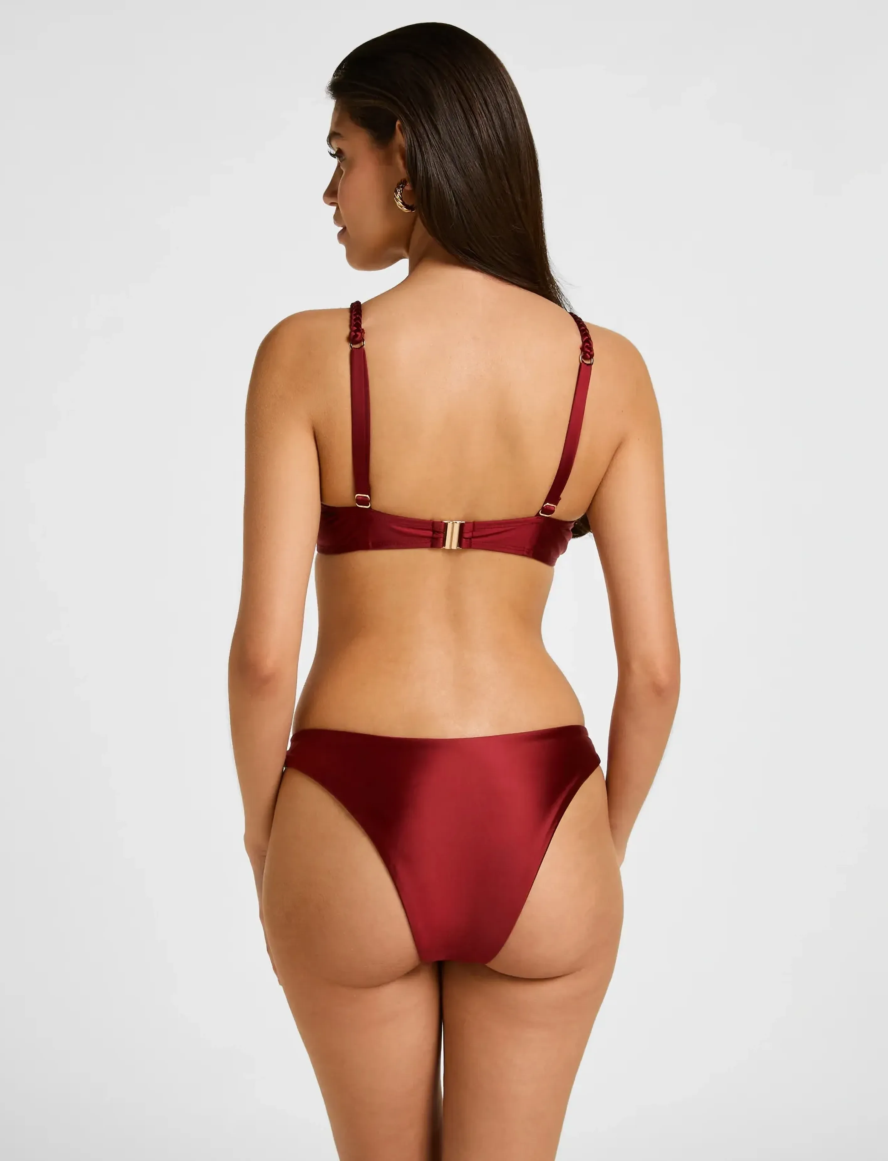 Hunkemöller - BARI CROPTOP - bandeau bikini - rhubarb - 5