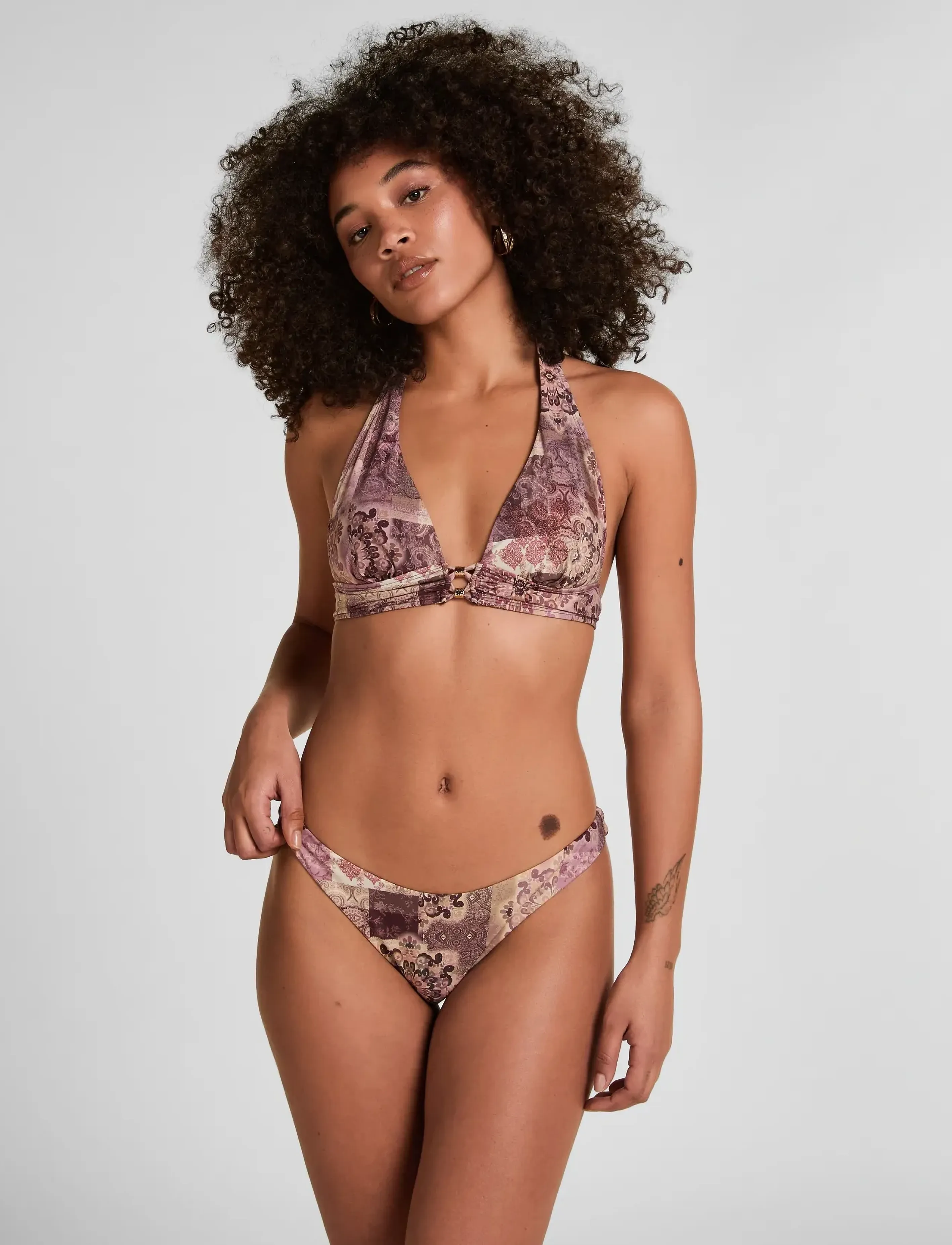 Hunkemöller - IBIZA HIGHLEG R - brazilian bikinis - mellow mauve - 0