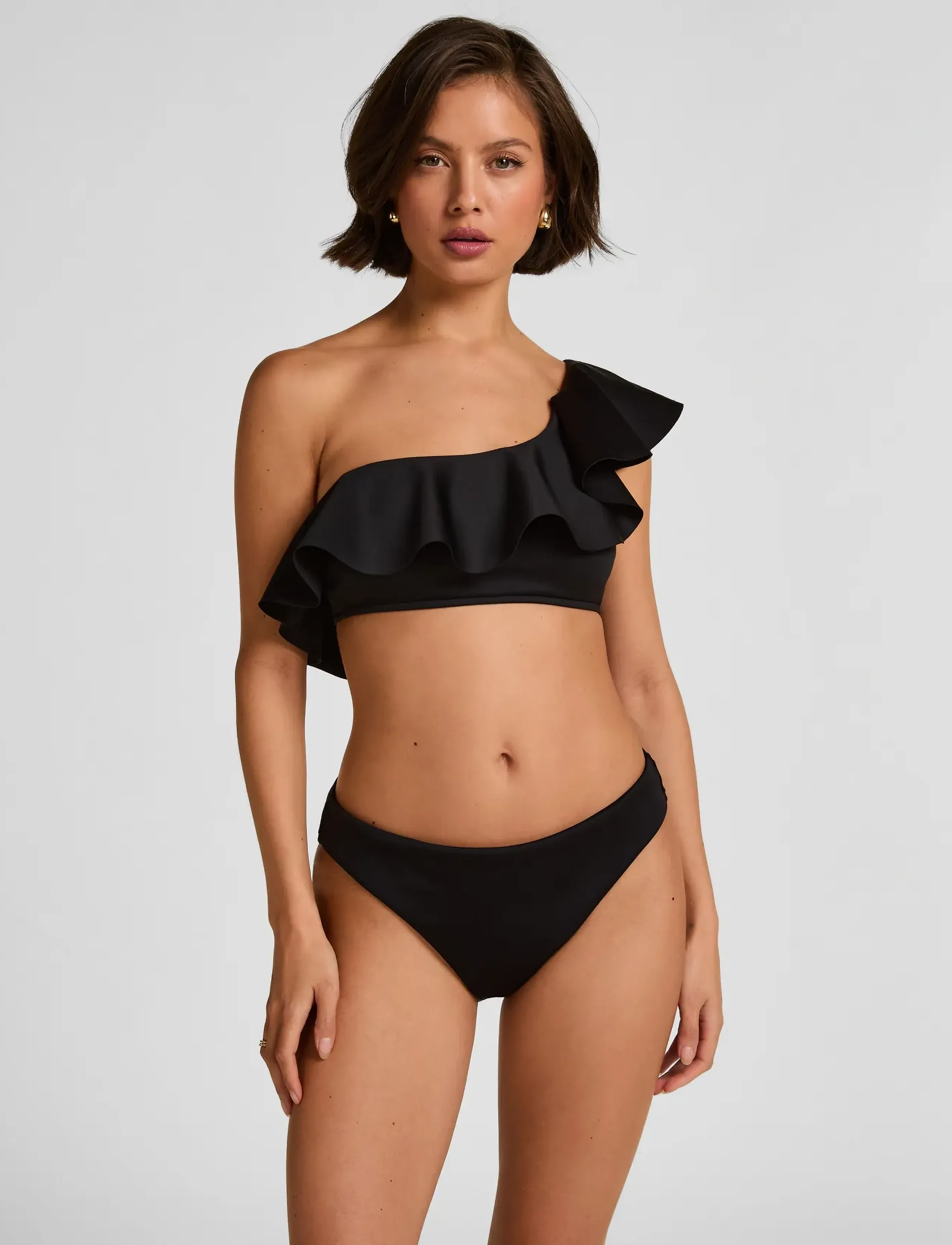 Hunkemöller - MALIBU RIO - bas de maillot taille haute - caviar - 0