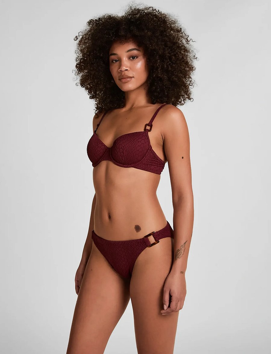 Hunkemöller - ARUBA CHEEKY - brazilian bikinis - burgundy - 0