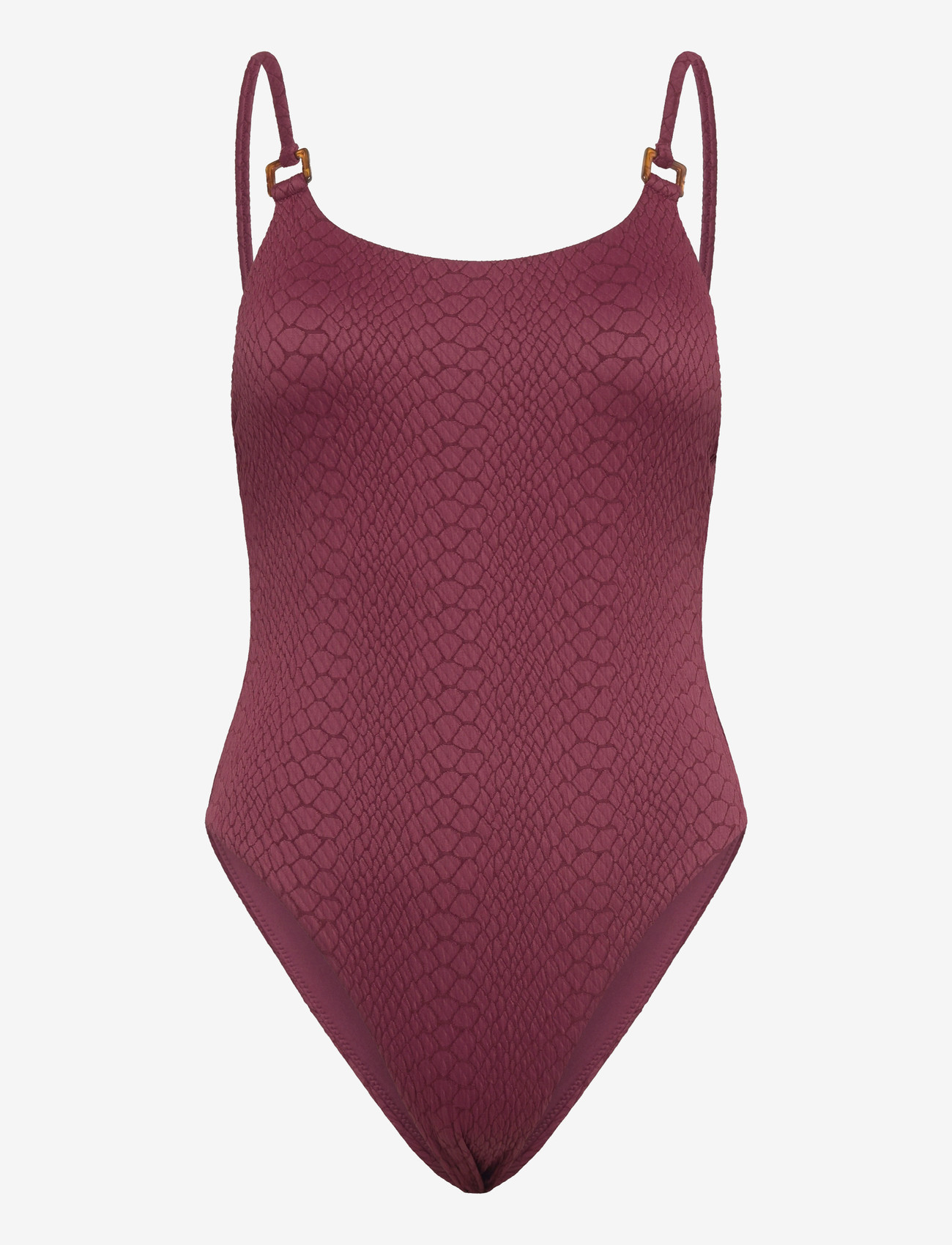 Hunkemöller - ARUBA HIGHLEG BS - baddräkter - burgundy - 1