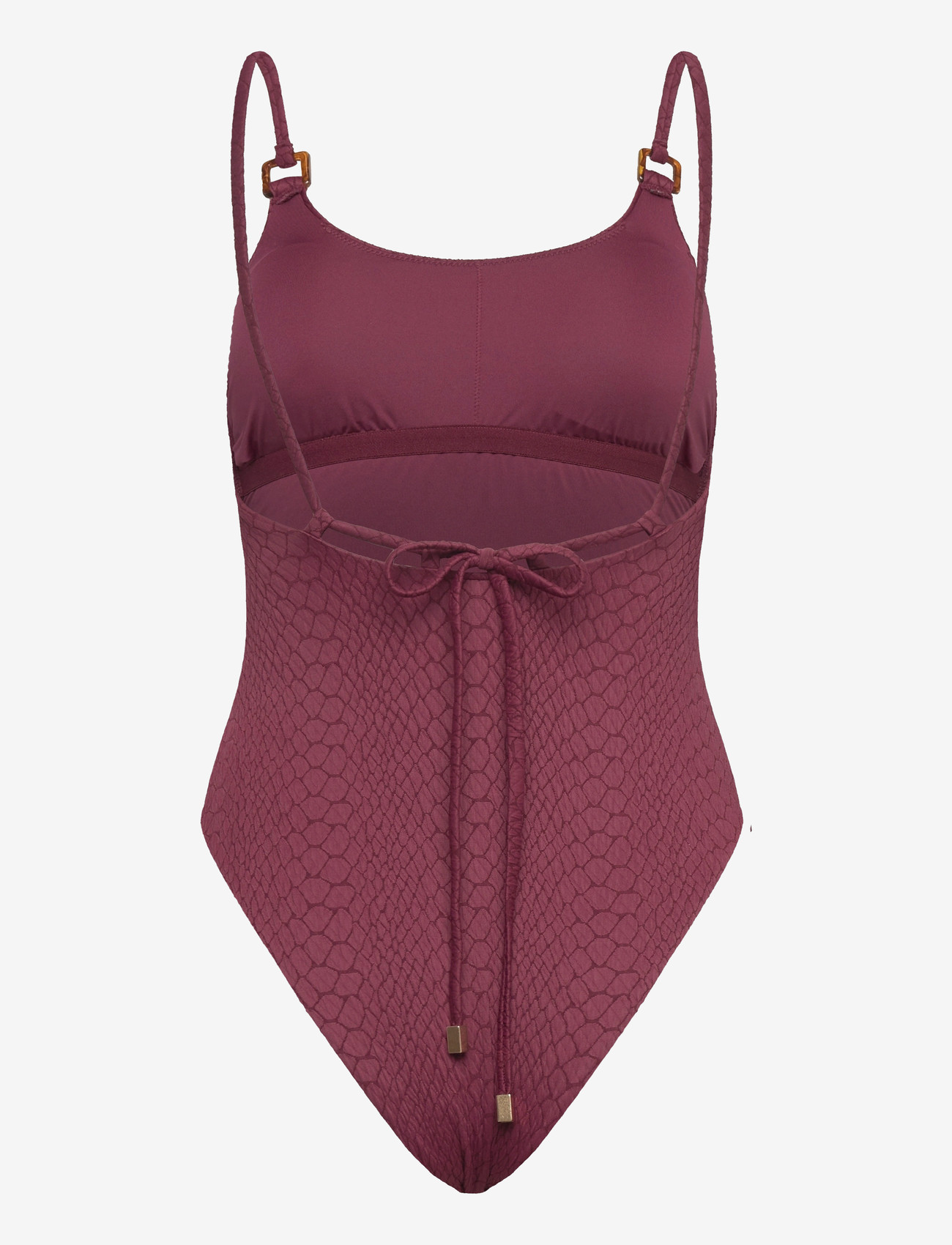 Hunkemöller - ARUBA HIGHLEG BS - baddräkter - burgundy - 2