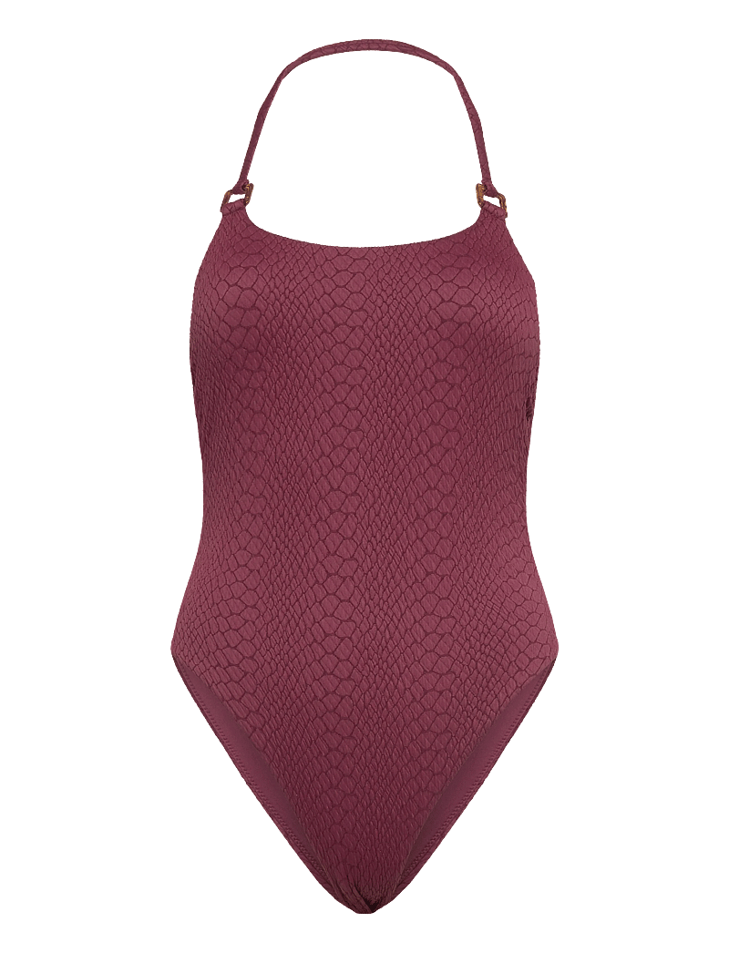 Hunkemöller - ARUBA HIGHLEG BS - baddräkter - burgundy - 3