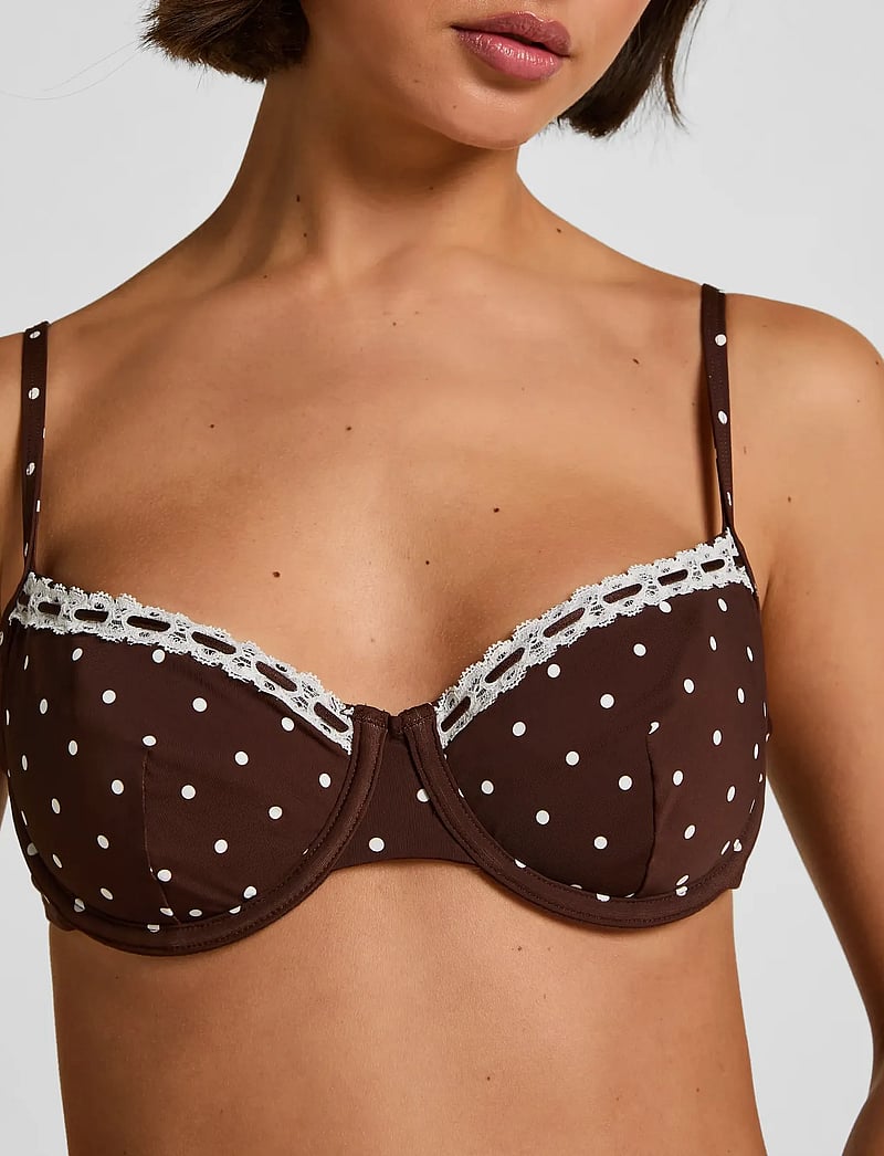 Hunkemöller - ALGARVE UD - bikinitoppe med bøjle - chicory coffee - 3