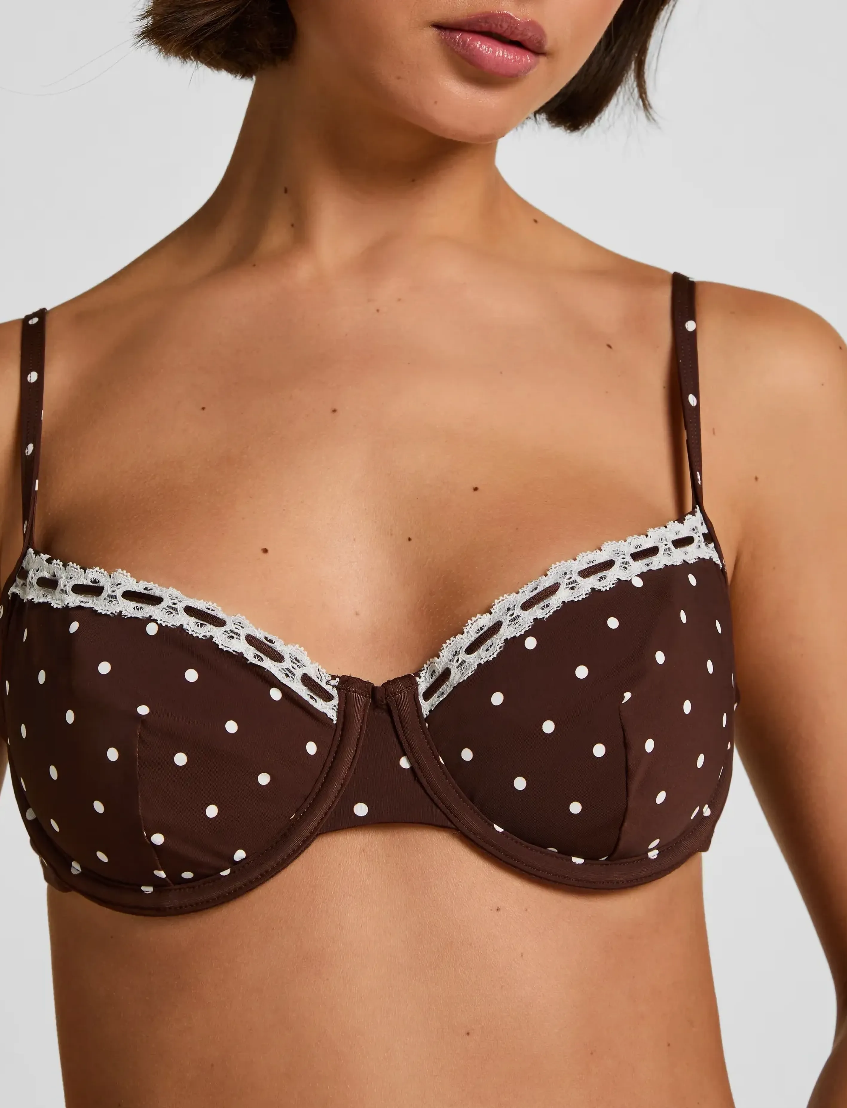 Hunkemöller - ALGARVE UD - tugitraadiga bikiinide ülaosad - chicory coffee - 3