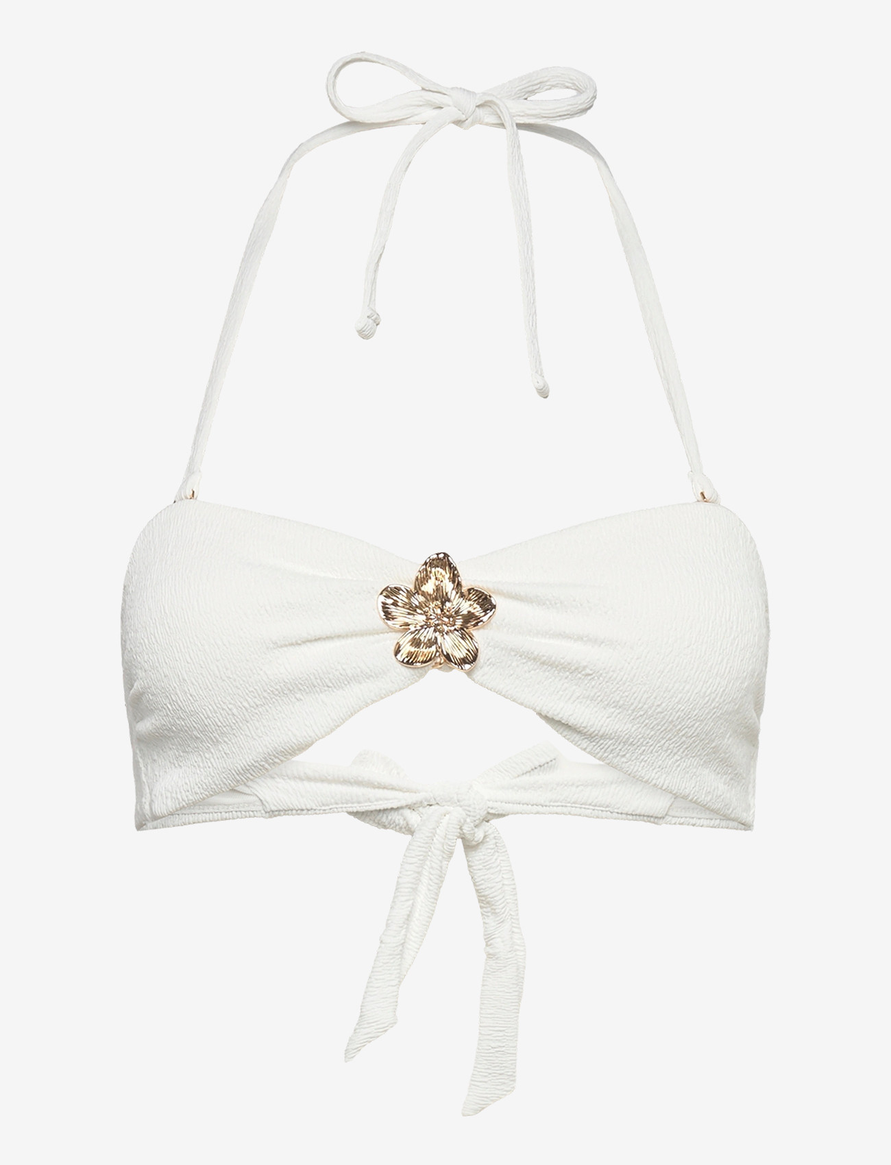 Hunkemöller - CRINKLE BANDEAU - bandeaubikinier - snow white - 1