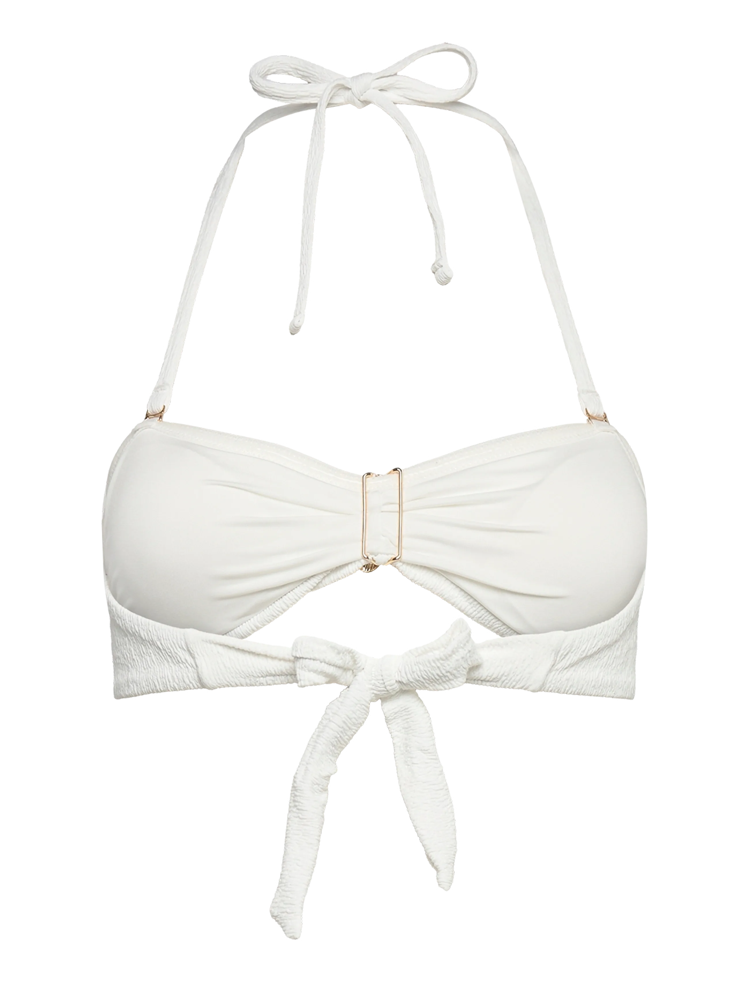 Hunkemöller - CRINKLE BANDEAU - bandeau bikini - snow white - 2