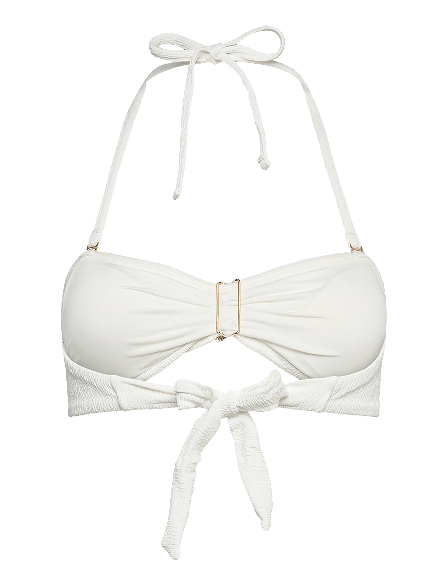 Hunkemöller - CRINKLE BANDEAU - bandeau-bikinis - snow white - 2