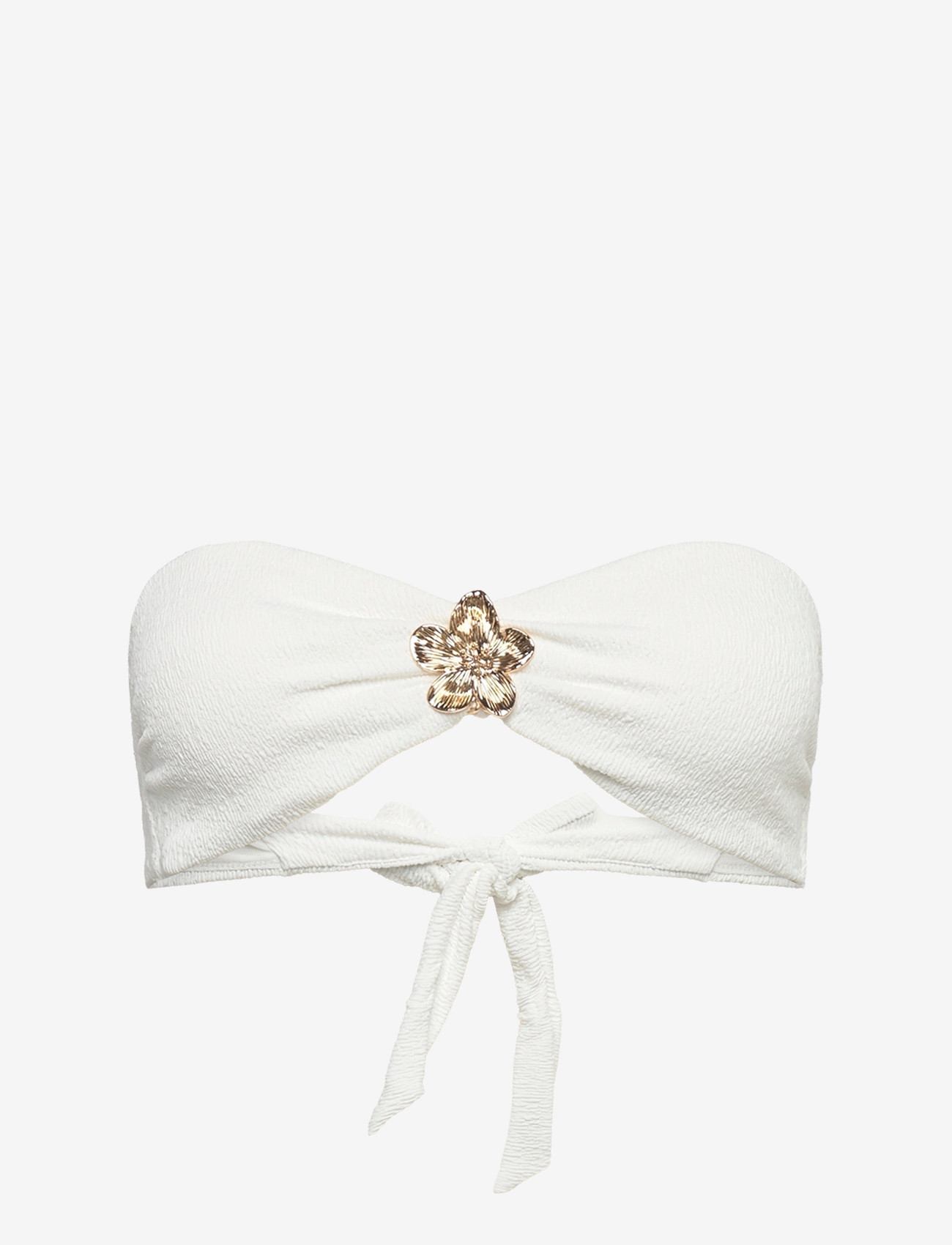 Hunkemöller - CRINKLE BANDEAU - bandeaubikinier - snow white - 3