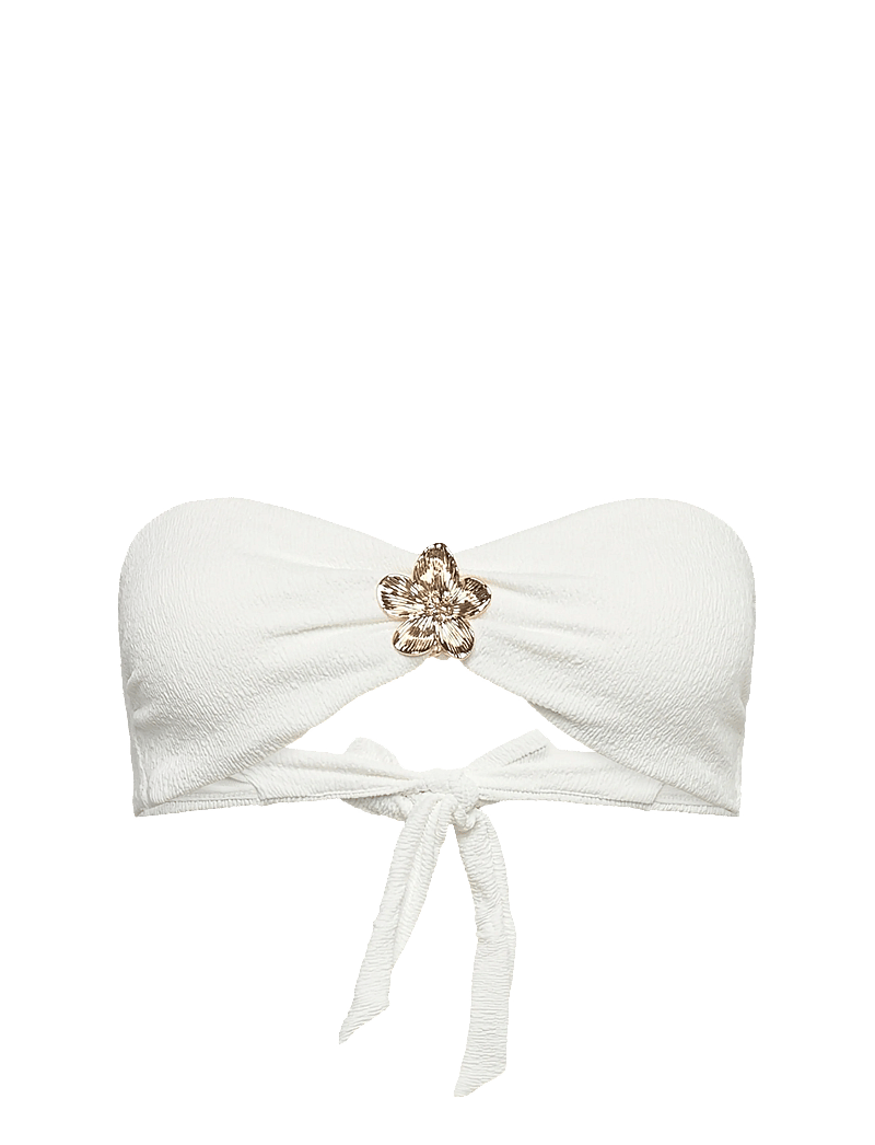 Hunkemöller - CRINKLE BANDEAU - bandeaubikinier - snow white - 3