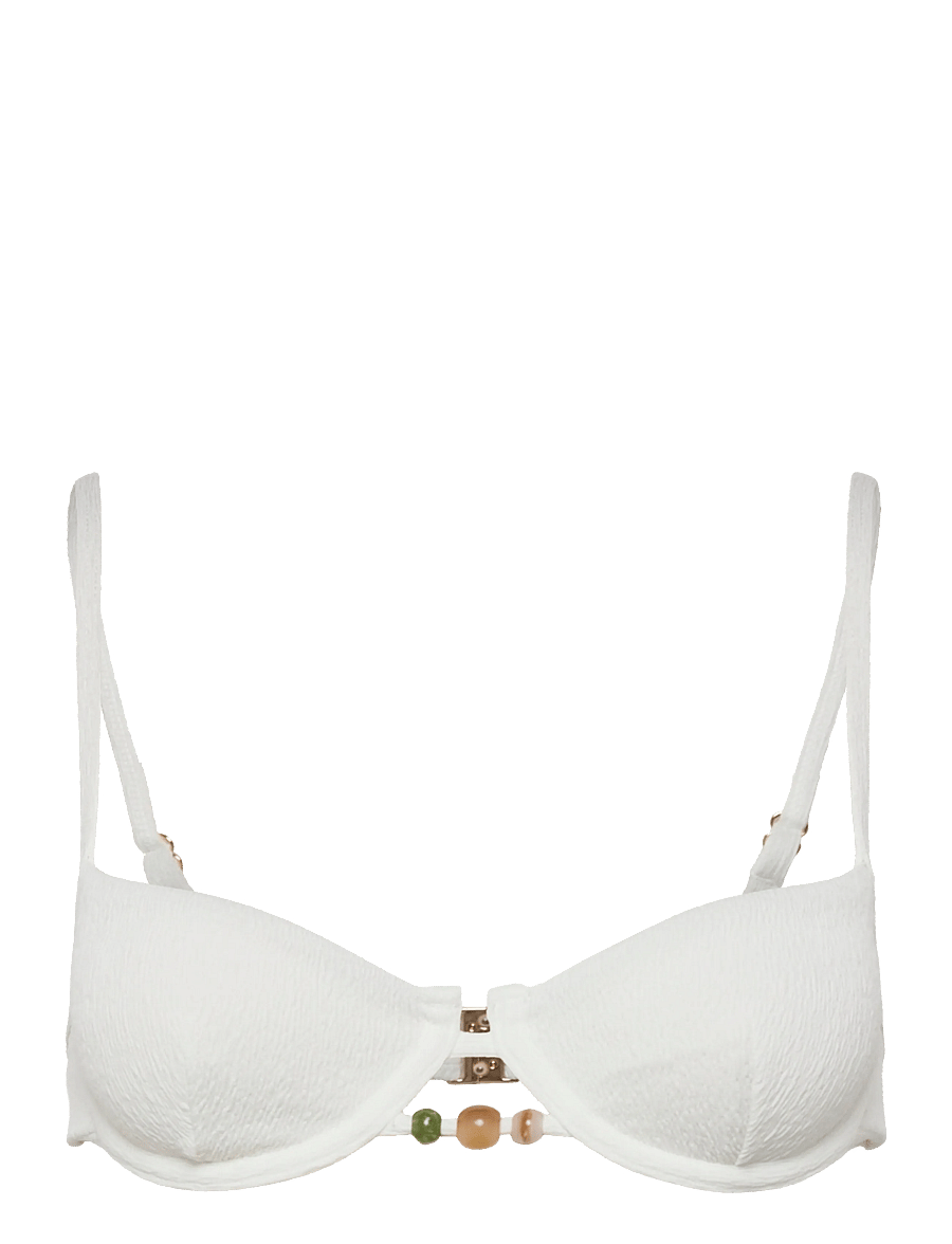 Hunkemöller - CRINKLE UD - bikinitoppar med bygel - snow white - 1