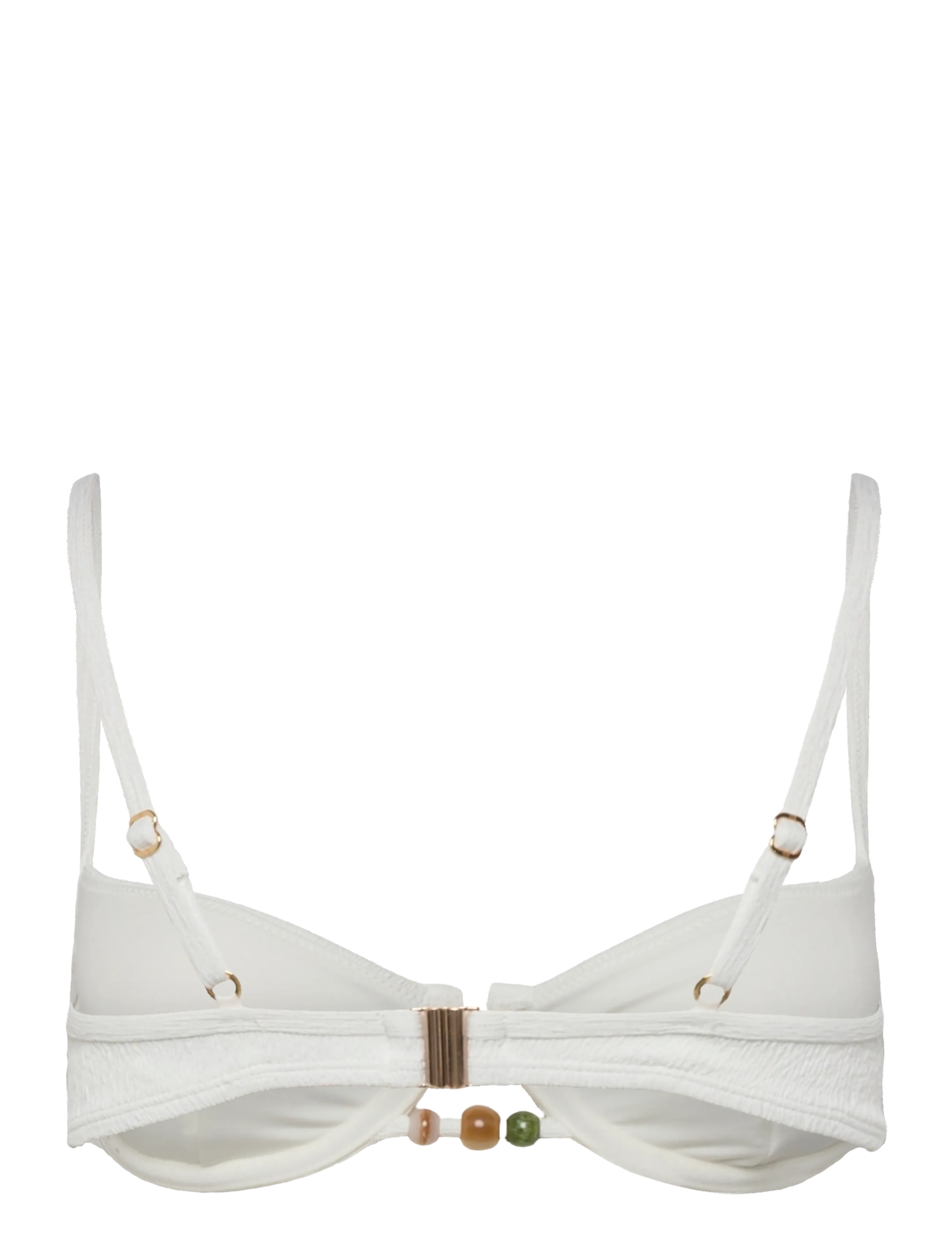 Hunkemöller - CRINKLE UD - bikinitoppar med bygel - snow white - 2